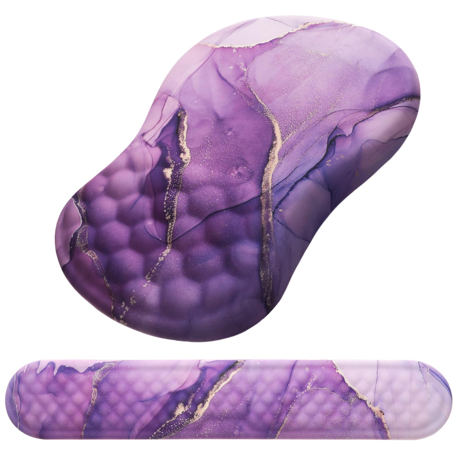 Laokiiy Ergonomic Mouse Pad with Wrist Support and Keyboard Wrist Rest Set