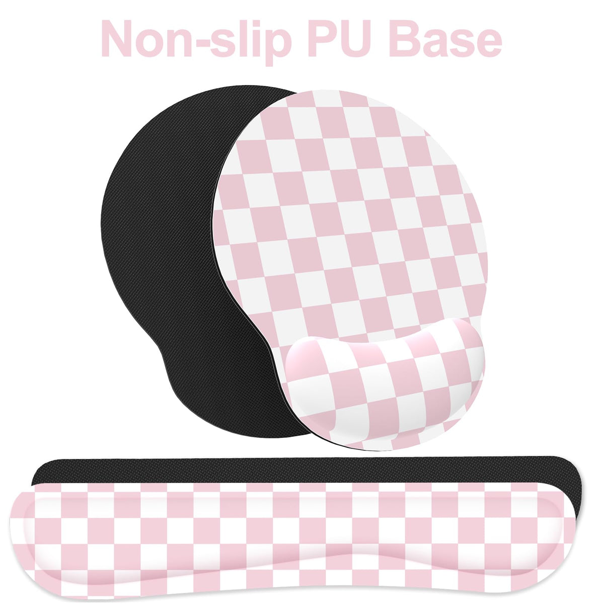 Ergonomic Mouse Pad with Wrist Rest and Keyboard Wrist Rest, Mousepad