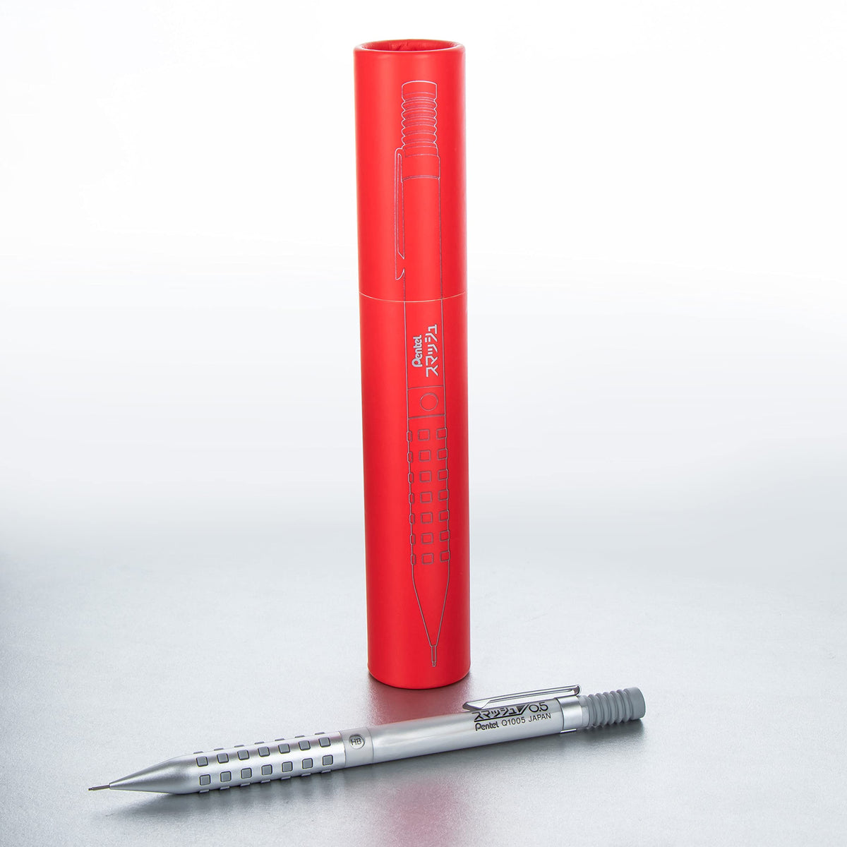 Pentel Smash Drafting Mechanical Pencil (0.5mm) - Special Edition Silver w/Tube