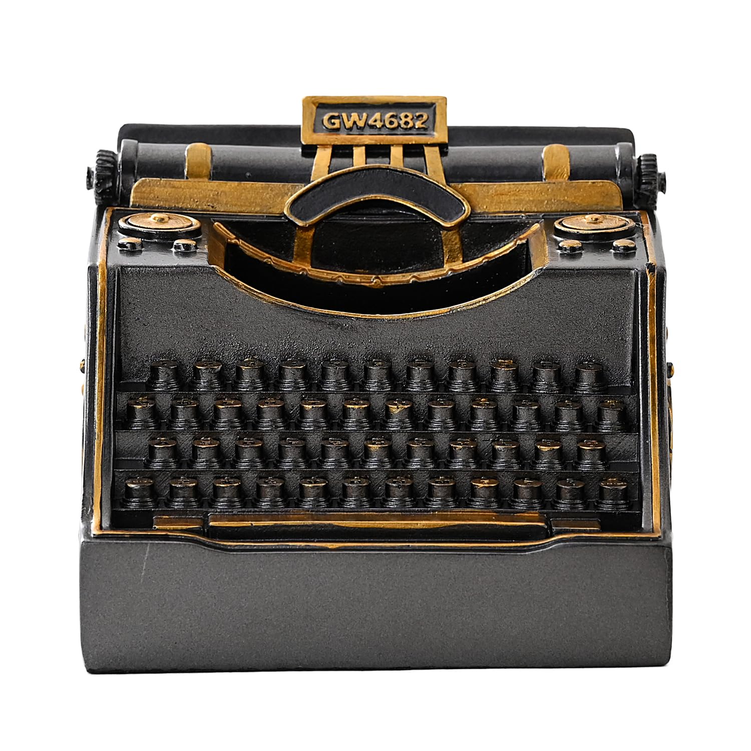 Amoysanli Retro Typewriter Pen Holder Desk Organizers for Writer's Iron