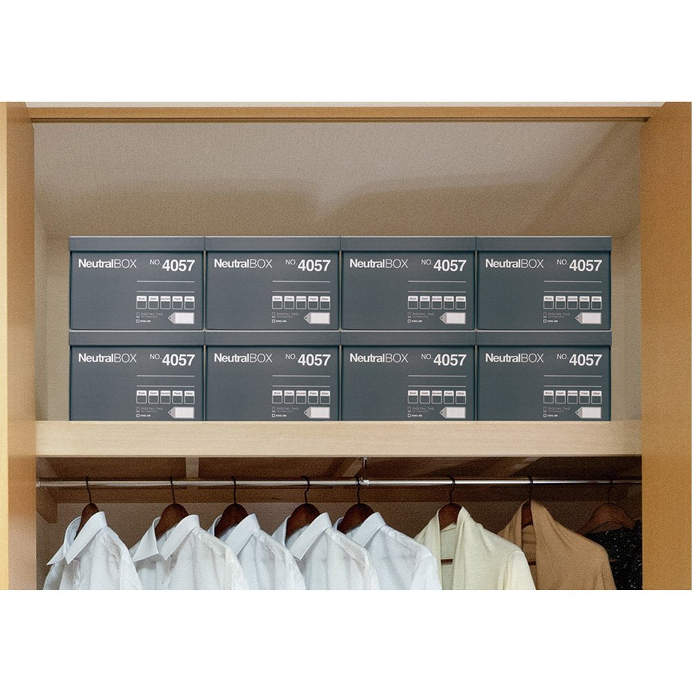 Kingjim 4057 Storage Box, Neutral Box, Large, Gray