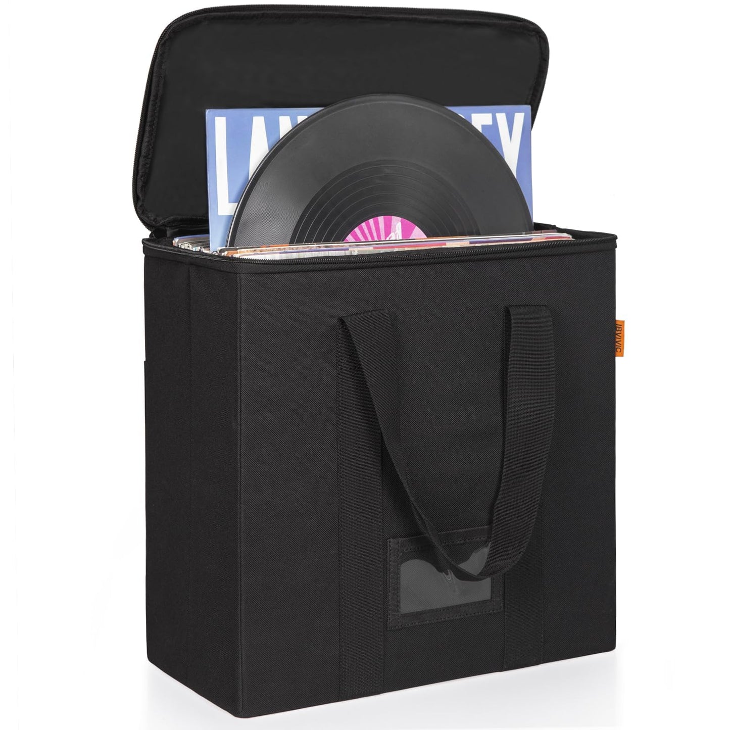Vinyl Record Storage Box, Record Organizer Storage Bag Stores 35-50 LPs
