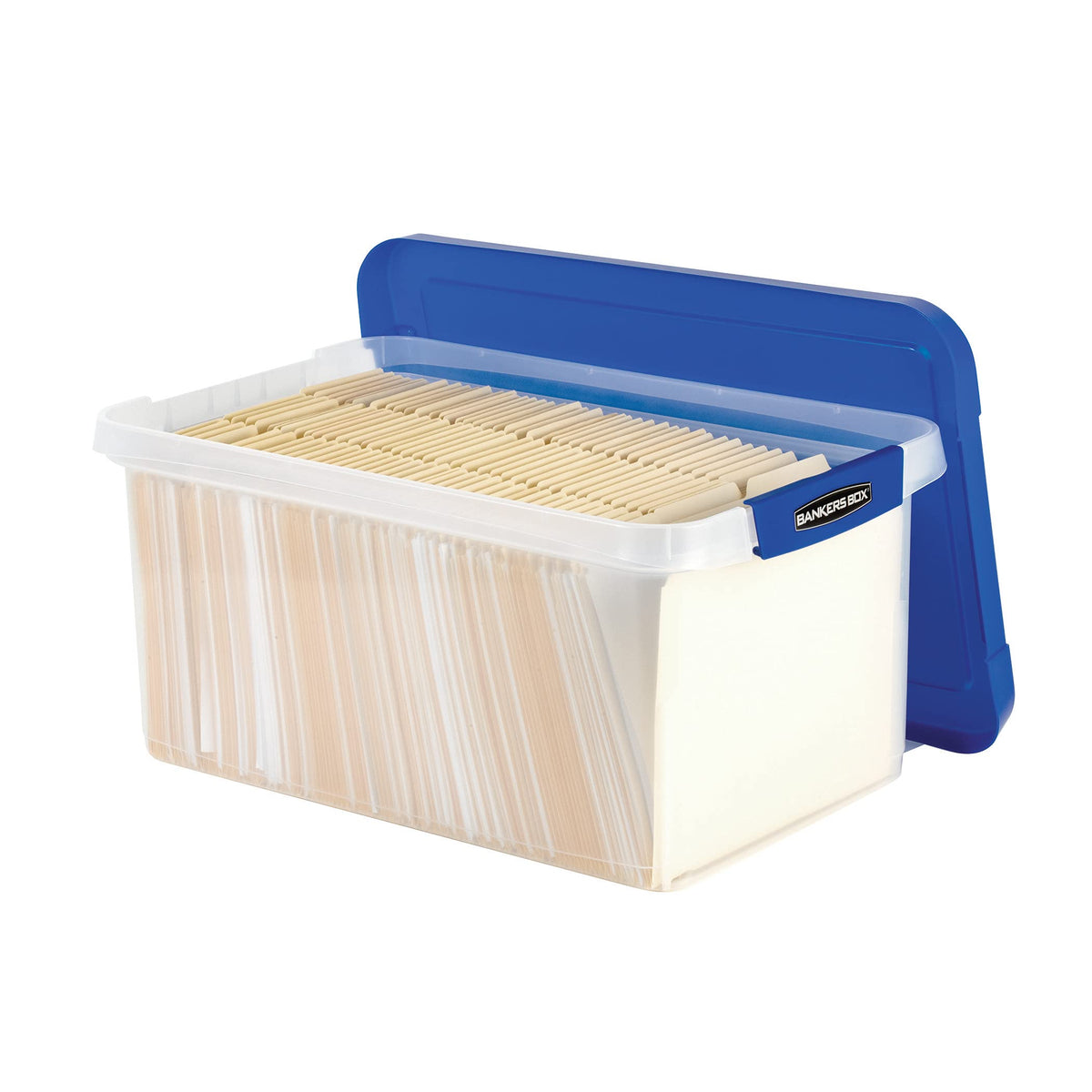 Bankers Box 20-Inch Heavy-Duty Plastic File Box, Letter