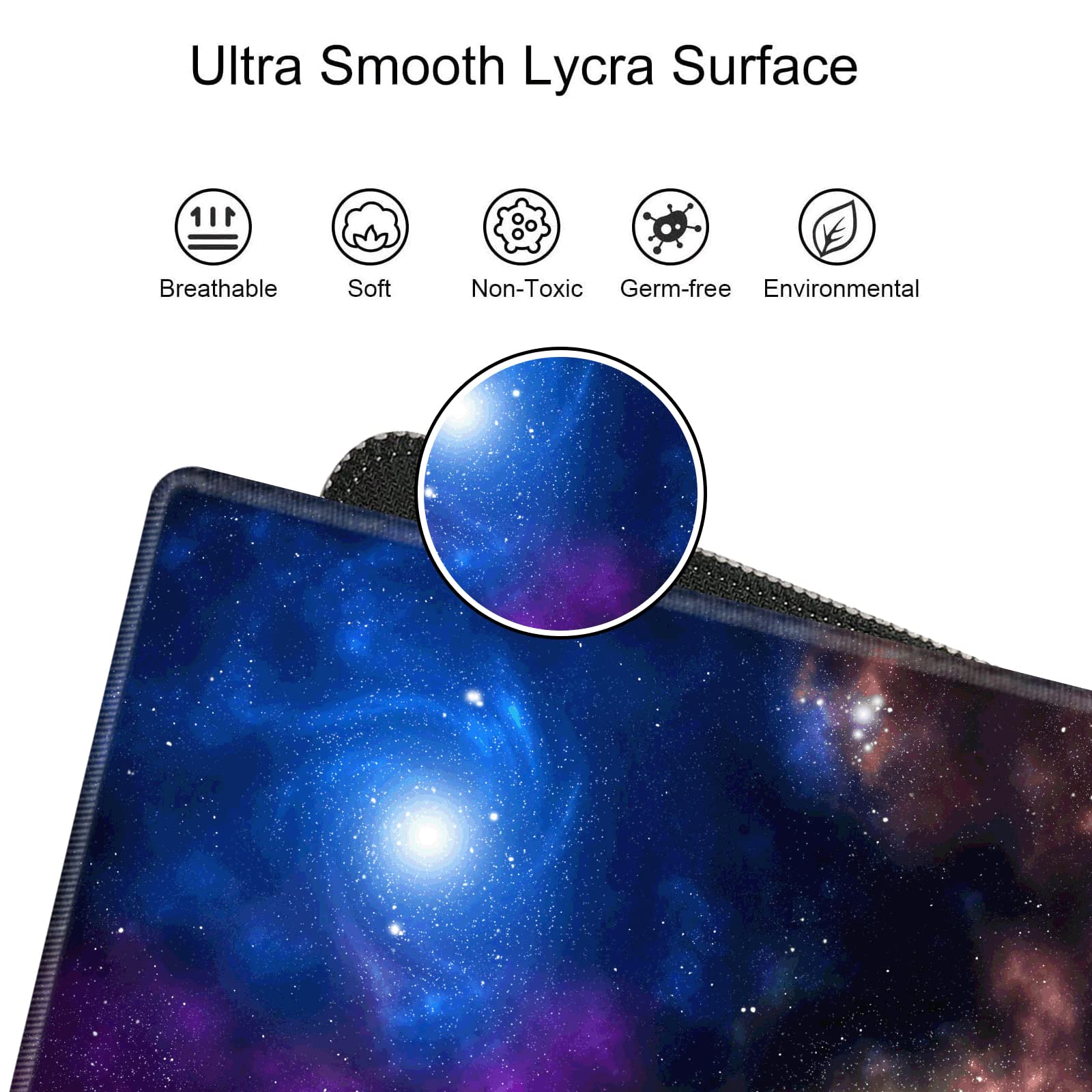 Galaxy Mouse Pad XXL Large Space Mousepad 24x12 Desk Mat Gaming Desk Pad Long Big Computer Mat