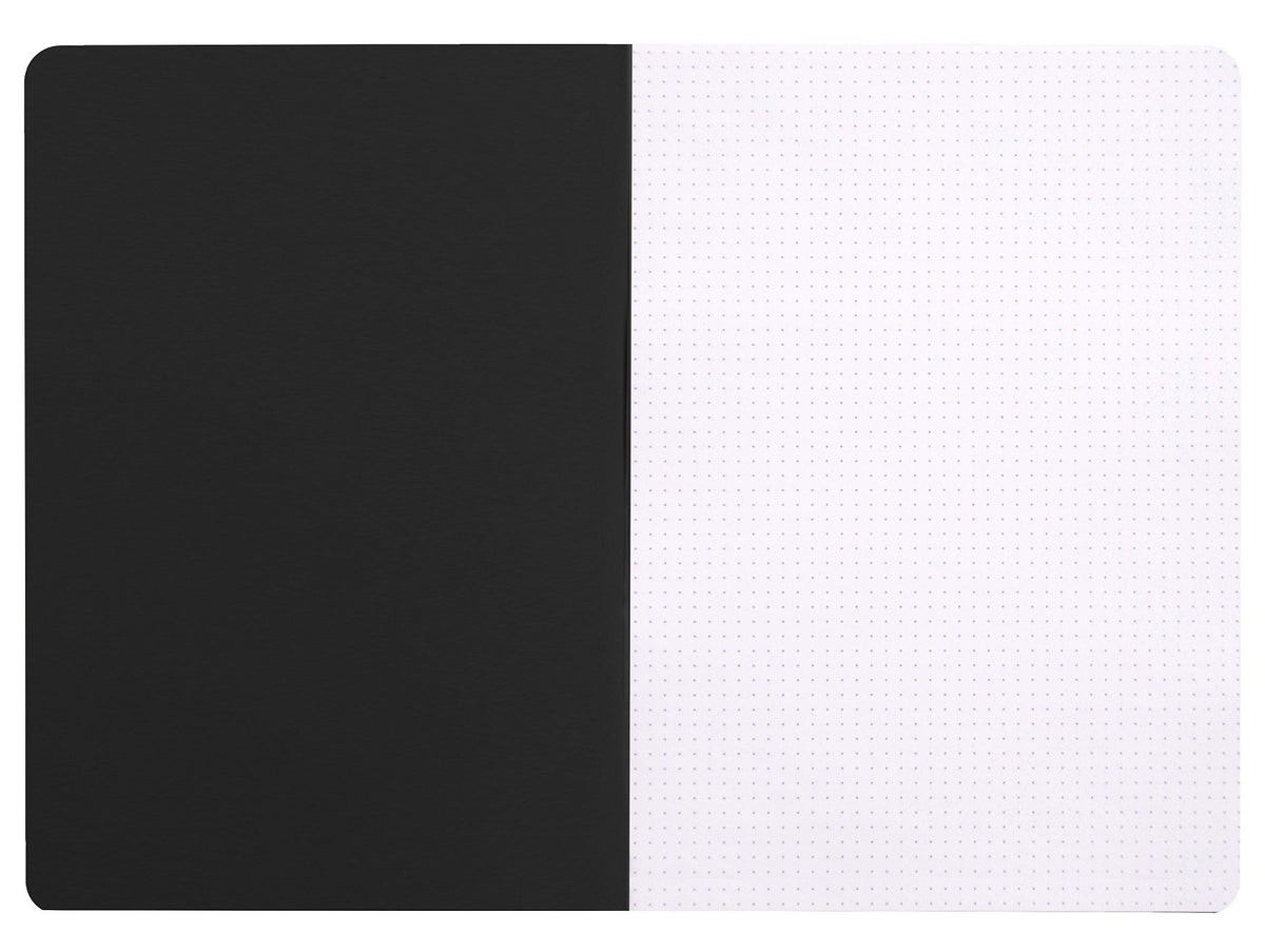 Rhodia Slim Staplebound Notebooks - Dots 48 sheets - 8 1/4 x 11 3/4 in. - Black cover
