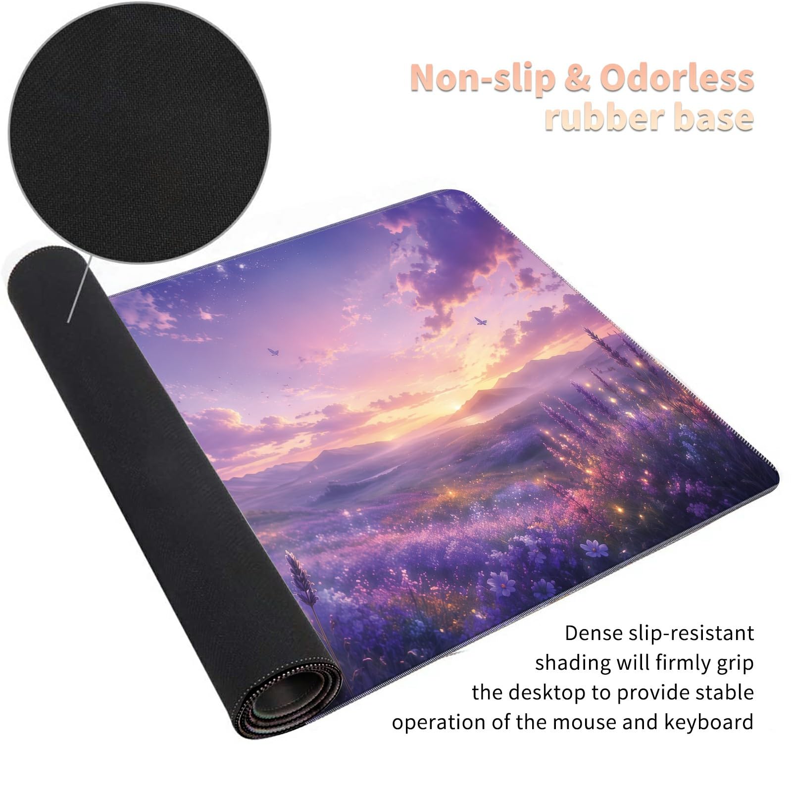 Desk Mat Large Gaming Mouse Pad + Coaster