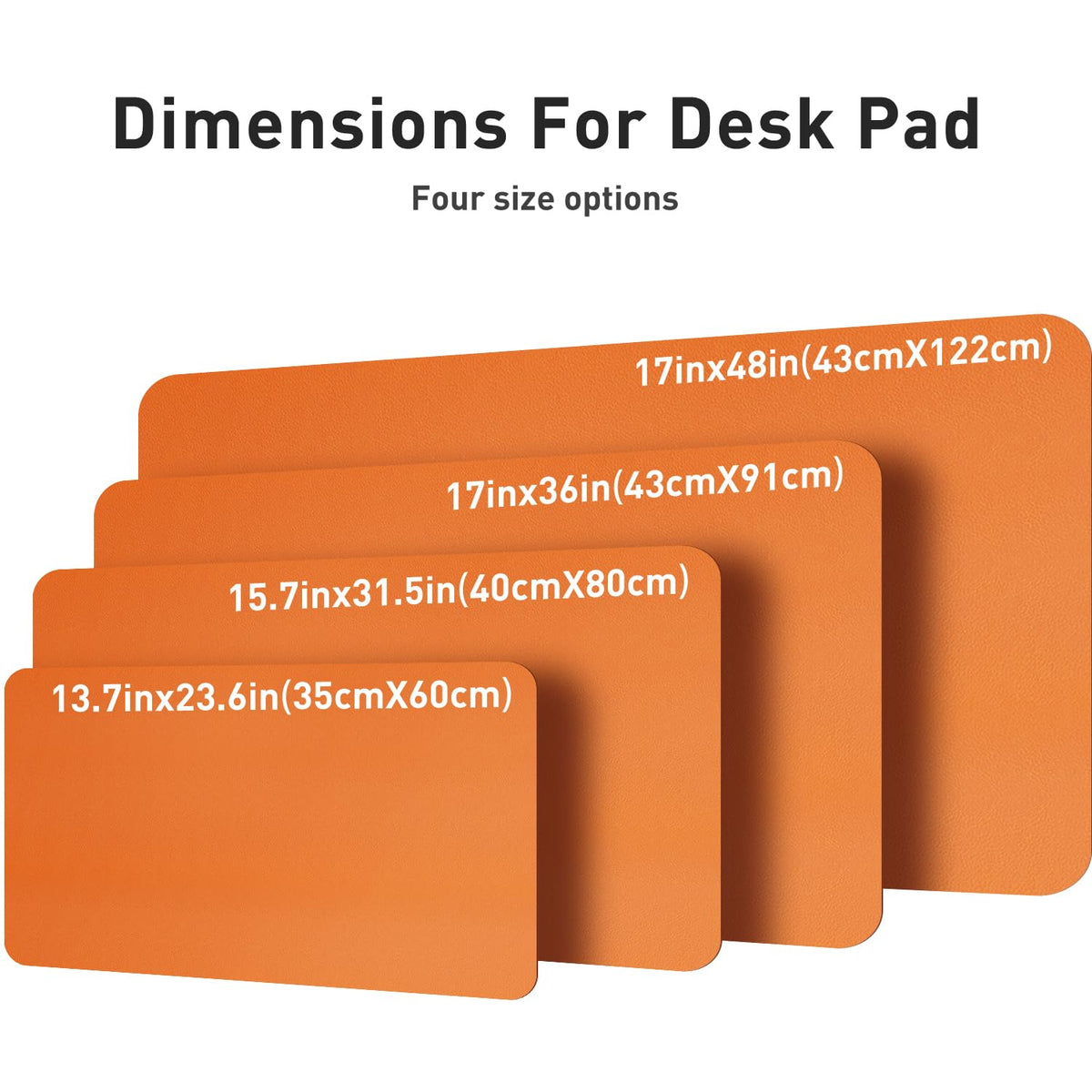 Aothia Leather Desk Pad Protector, Office Desk Mat, Large Mouse Pad, Non-Slip PU Leather Desk