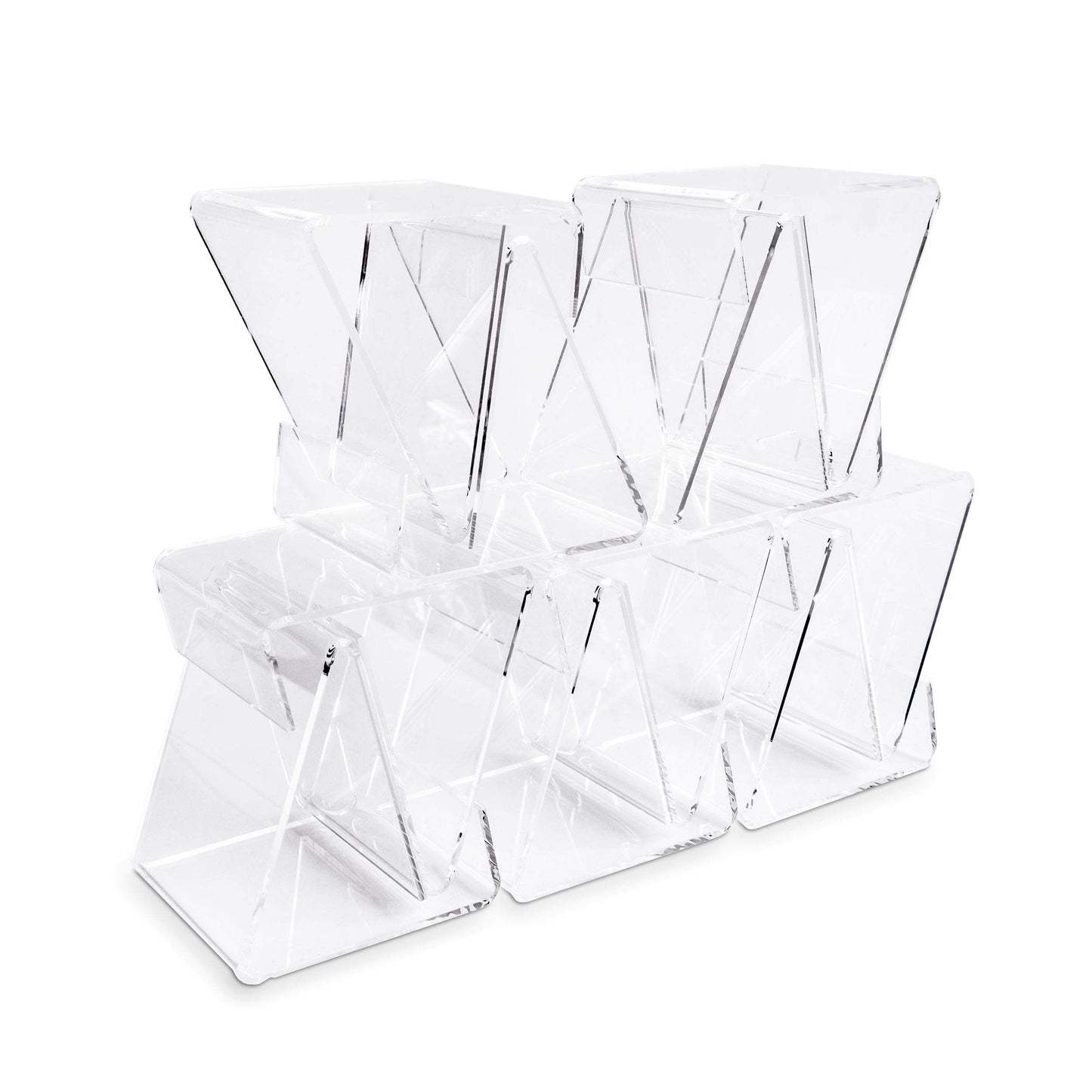 VitAdisplays Eco Bookends Height 8.0 cm as Clamp Stand Made of Original Plexiglas for e.g.
