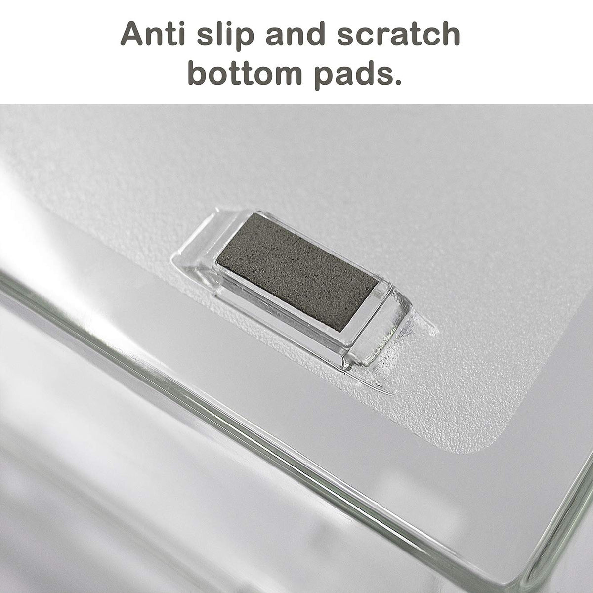 Acrimet 4-Tier Paper Letter Tray, Desk File Organizer, Plastic, Clear