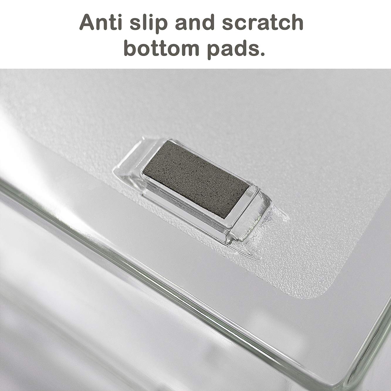 Acrimet 4-Tier Paper Letter Tray, Desk File Organizer, Plastic, Clear