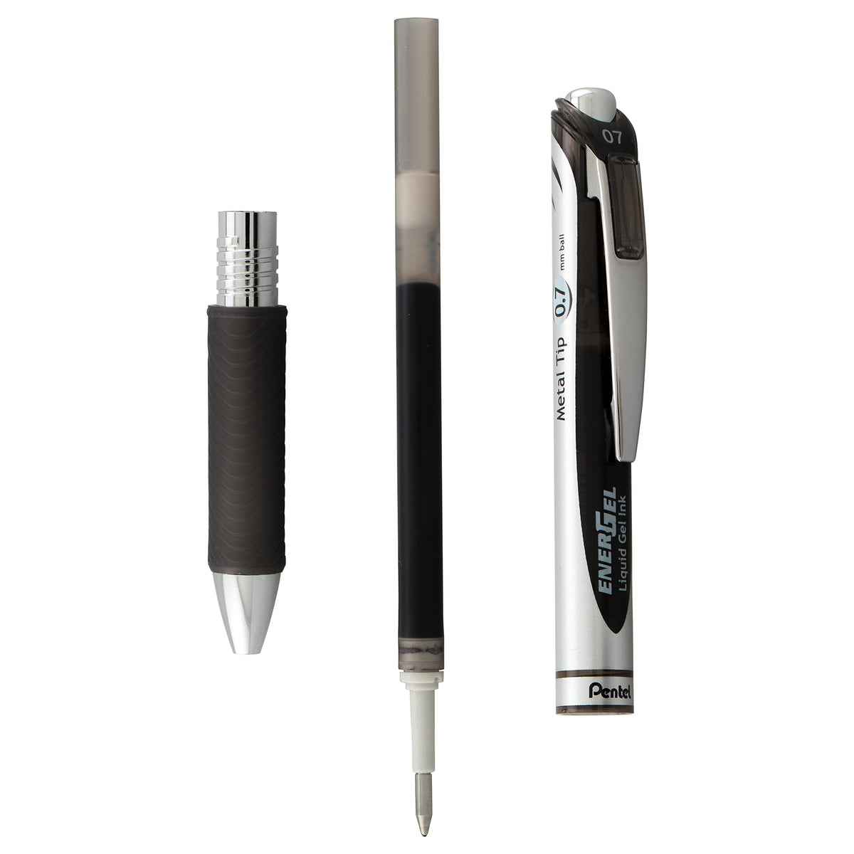 Pentel EnerGel RTX Retractable Liquid Gel Pen Canister, Black Ink (BL77PC36A) (Pack of 1, 36 Count