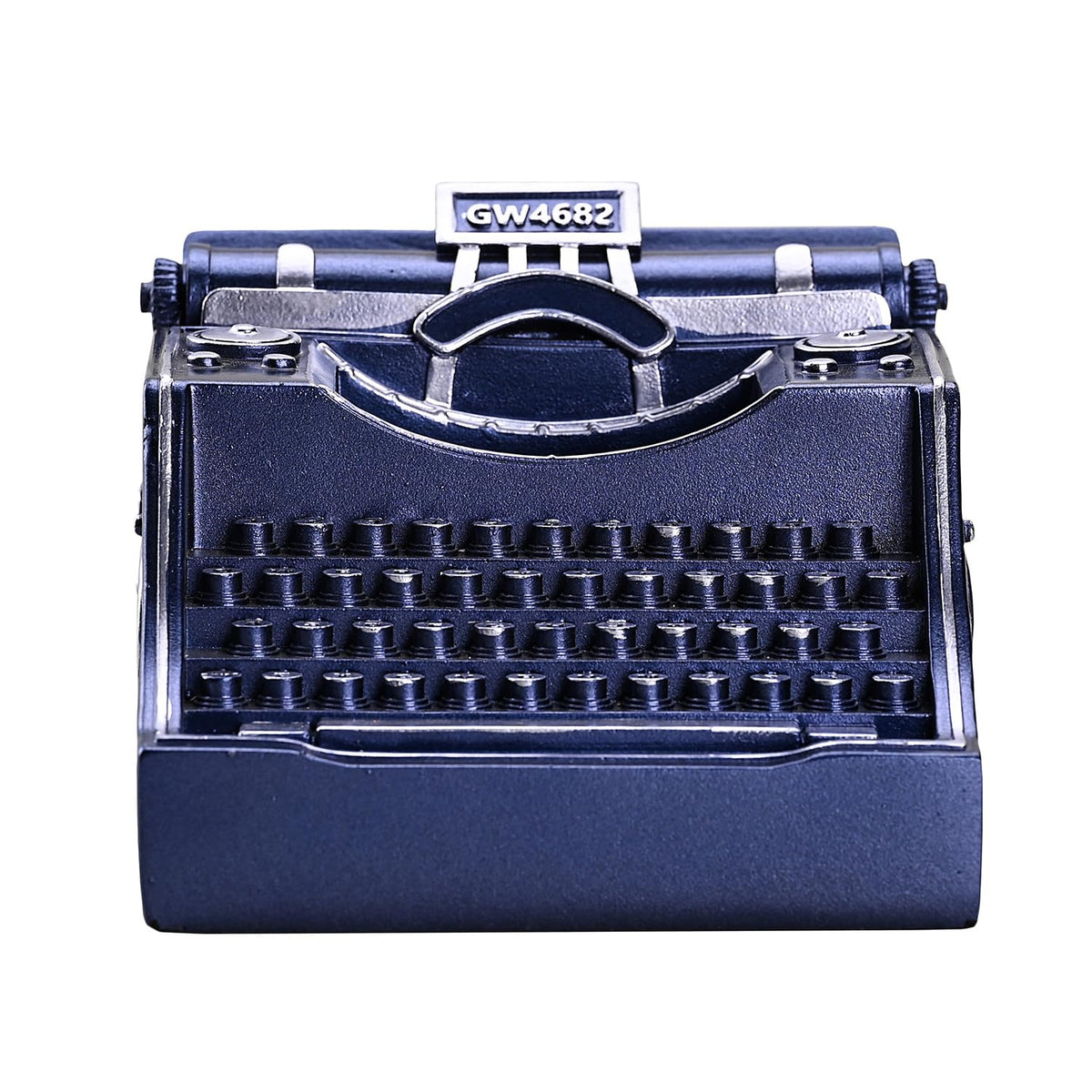 Amoysanli Retro Typewriter Pen Holder Desk Organizers for Writer's Blue