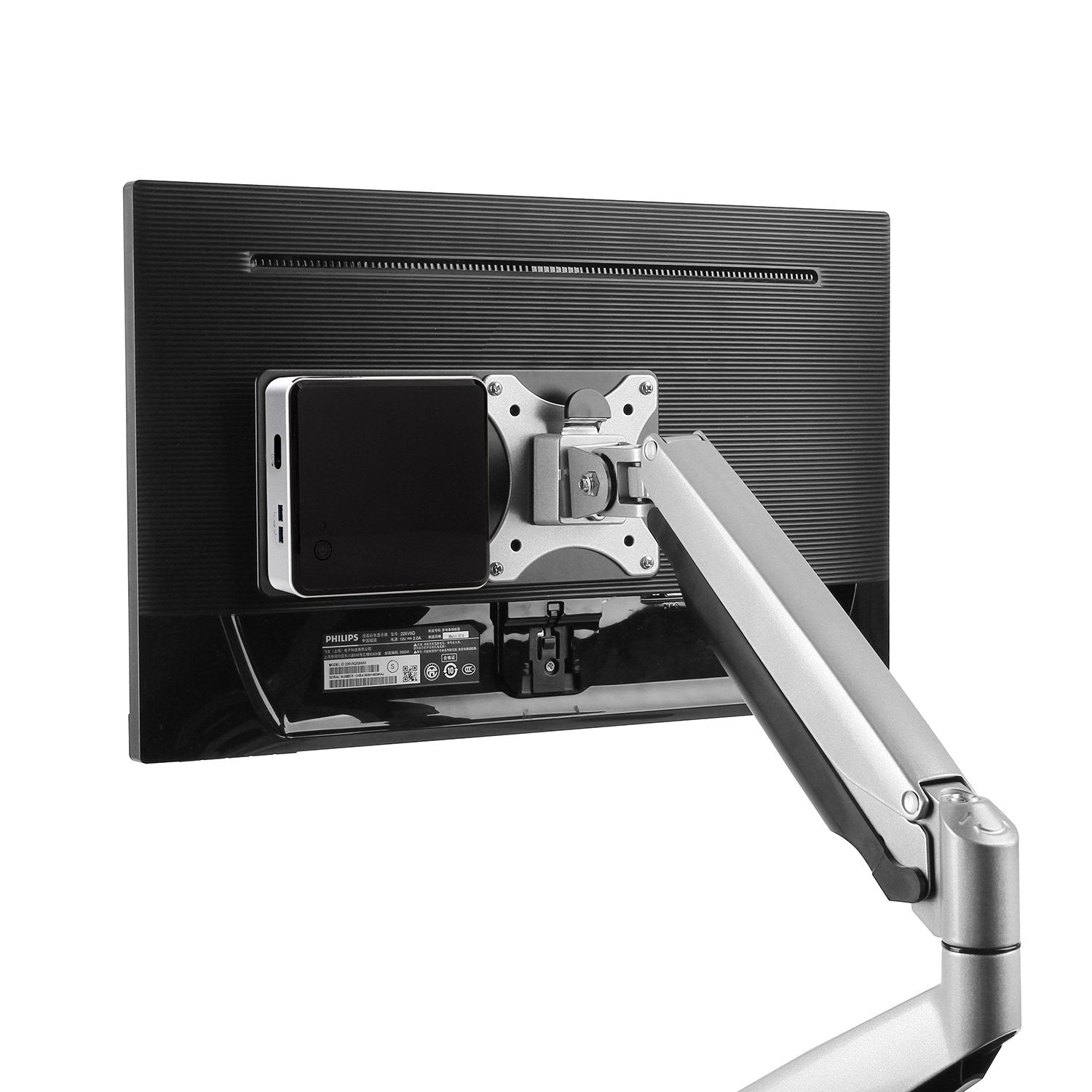 Maclean MC-721 NUC Mac Mini CPU PC VESA Computer Bracket with Head mounting