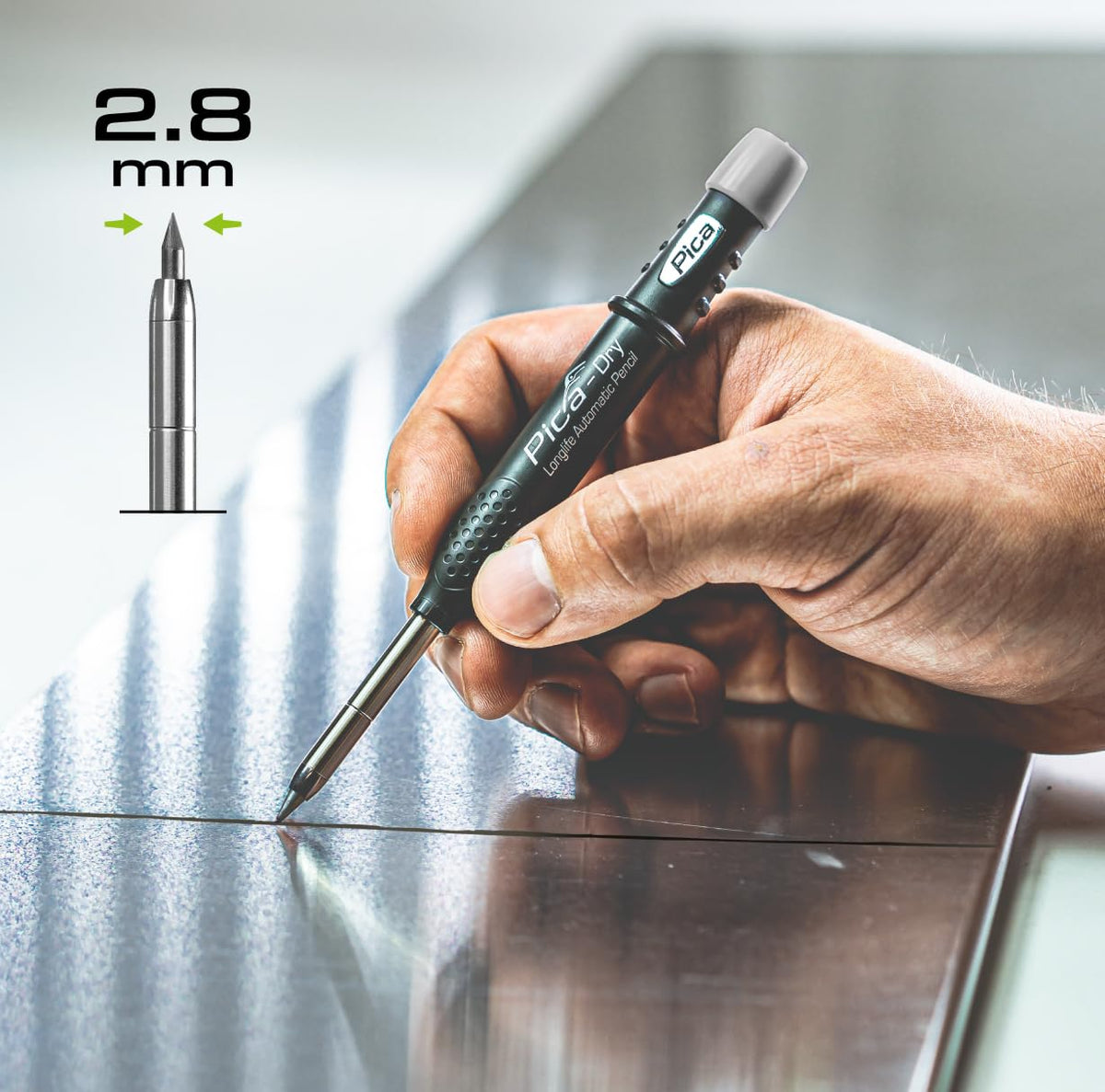 Pica Dry - Metal Set - Long-life Automatic Pencil & Metal Scraper Needle Set - The Complete