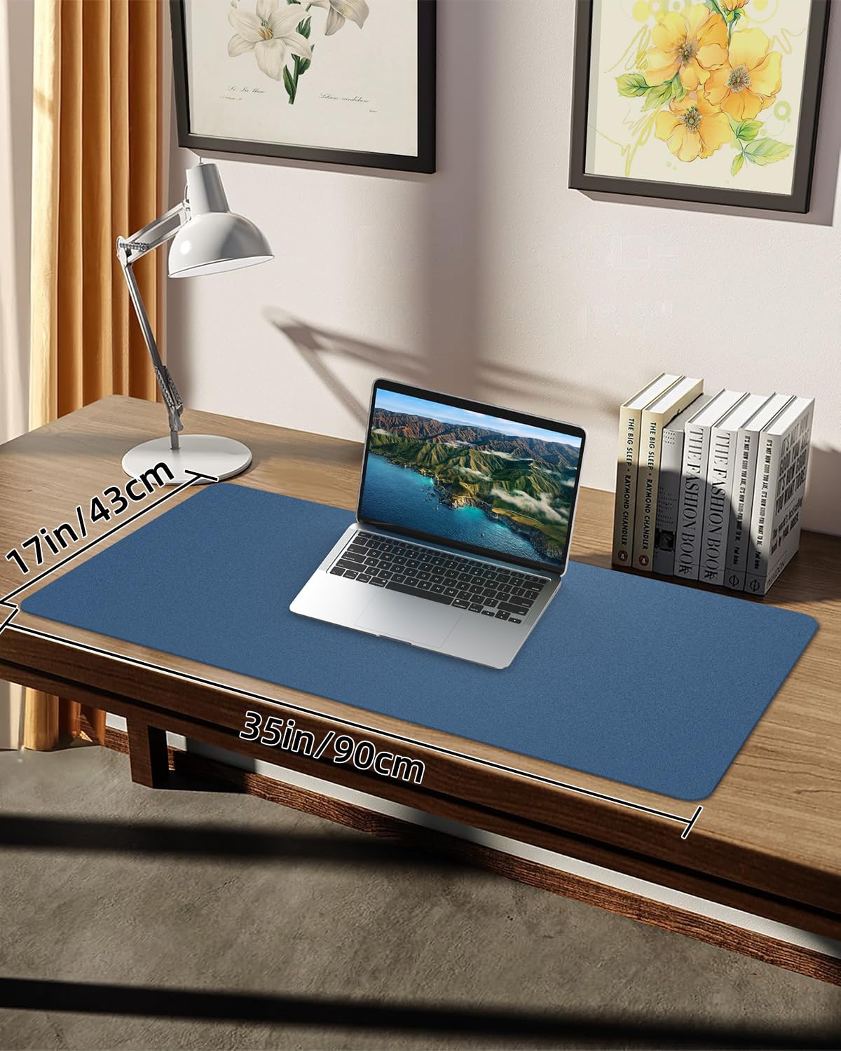 PULeather Non-Slip Desk Mat, Large Mouse Pad & Laptop Desk Pad - Waterproof Writing Pad for Office