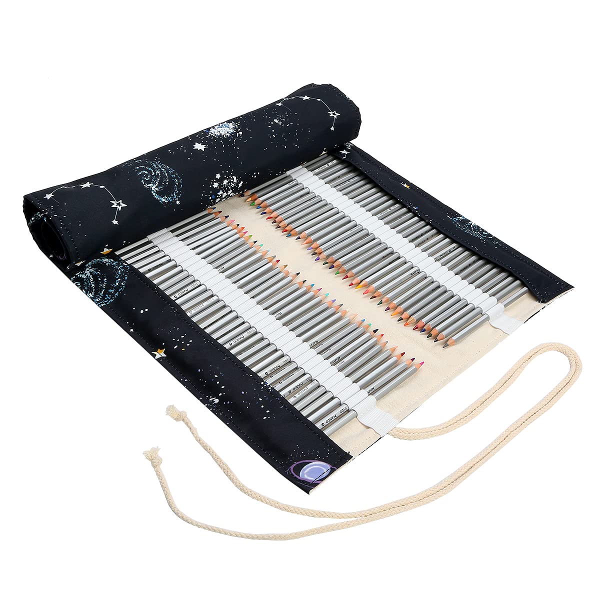 Lbxgap 168 Slot Pencil Roll Wrap Up Pencil Pouches Holder