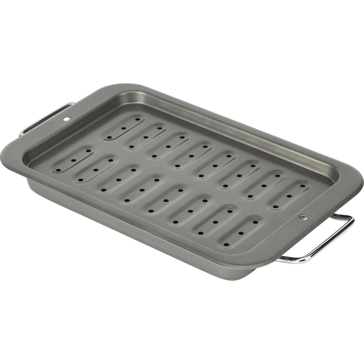 GoodCook Everyday Broiler Baking Pan with Built-in Handles Nonstick Warp-Resistant Heavy-Gauge