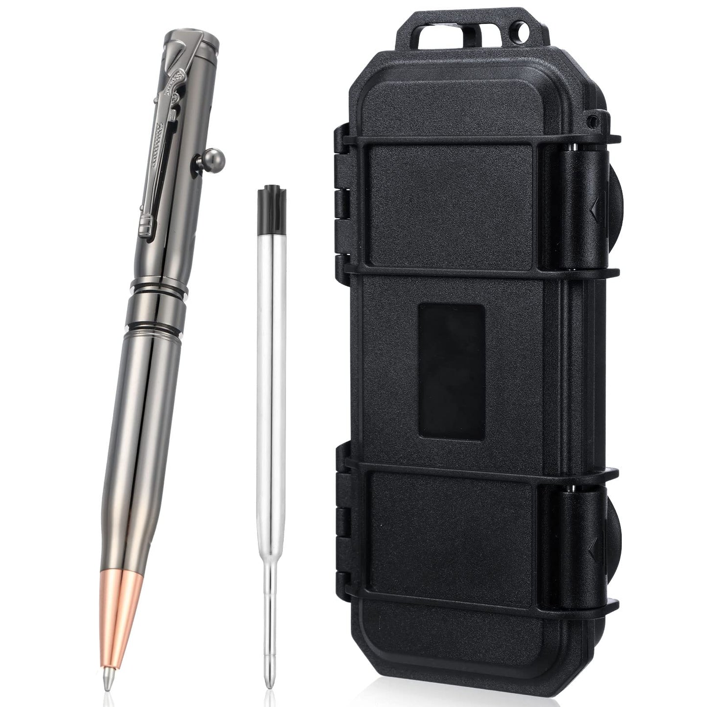 Crtiin Bolt Action Pen Bullet Pen with Gift Box Ballpoint Solid for Gun Lover with Black Ink