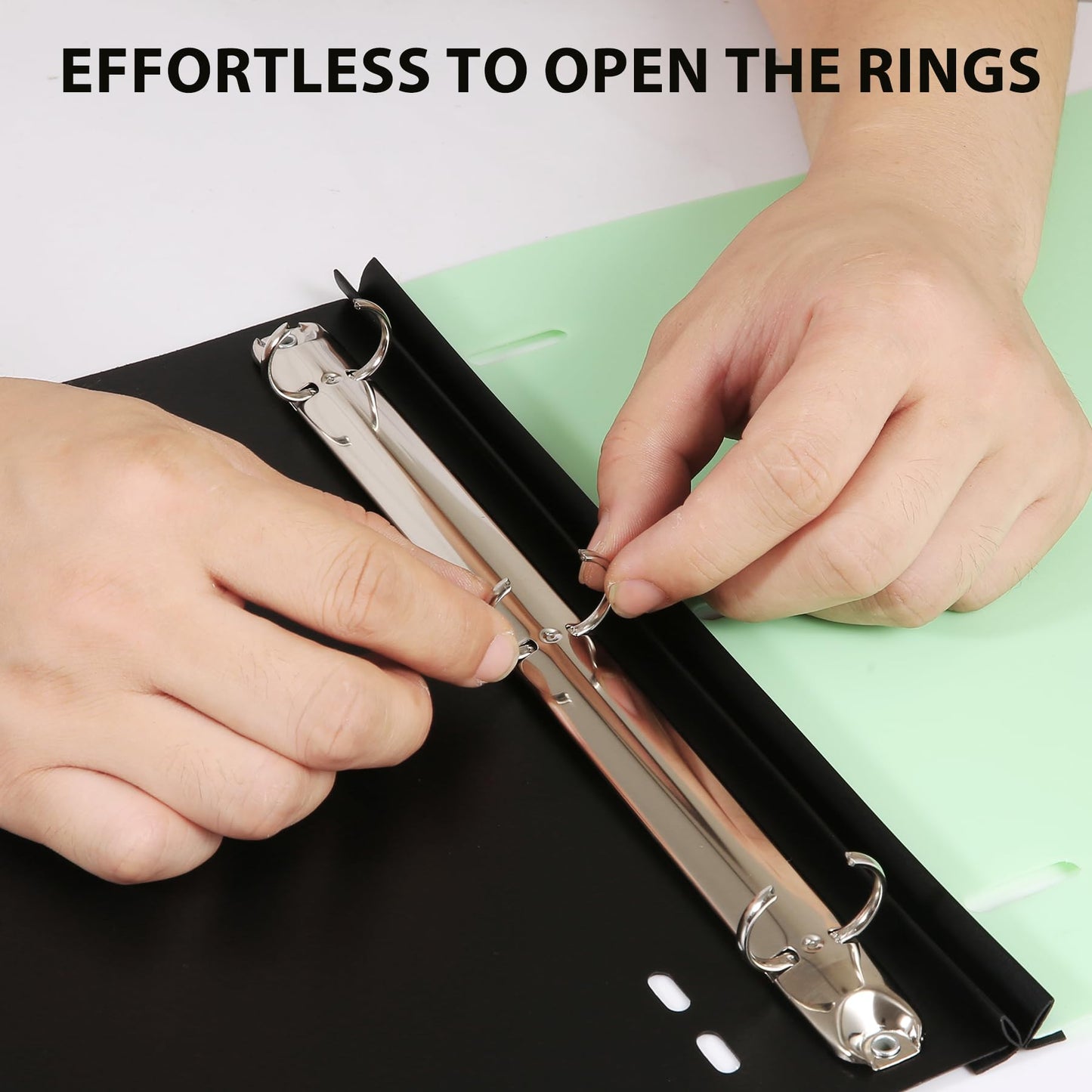 WOT I 12-Pack Telescoping 3 Ring Binder(0.75"), Expandable Flexible Binder - Patented Design for