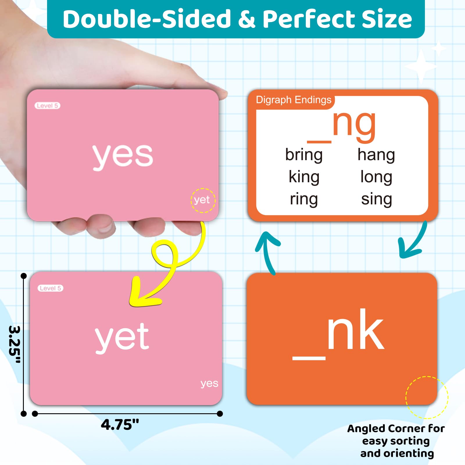 712 Sight Words/Phonics Flash Cards, Dolch & Fry High Frequency Site Words