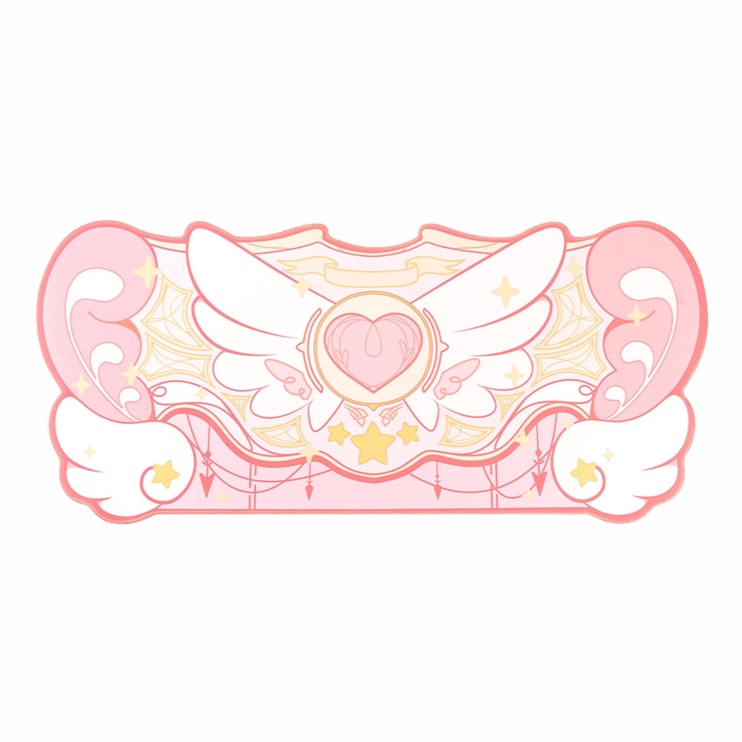 GeekShare Large Gaming Mouse Pad Kawaii Pink Non-Slip Rubber Back Mouse Pad Big Waterproof Desk Mat