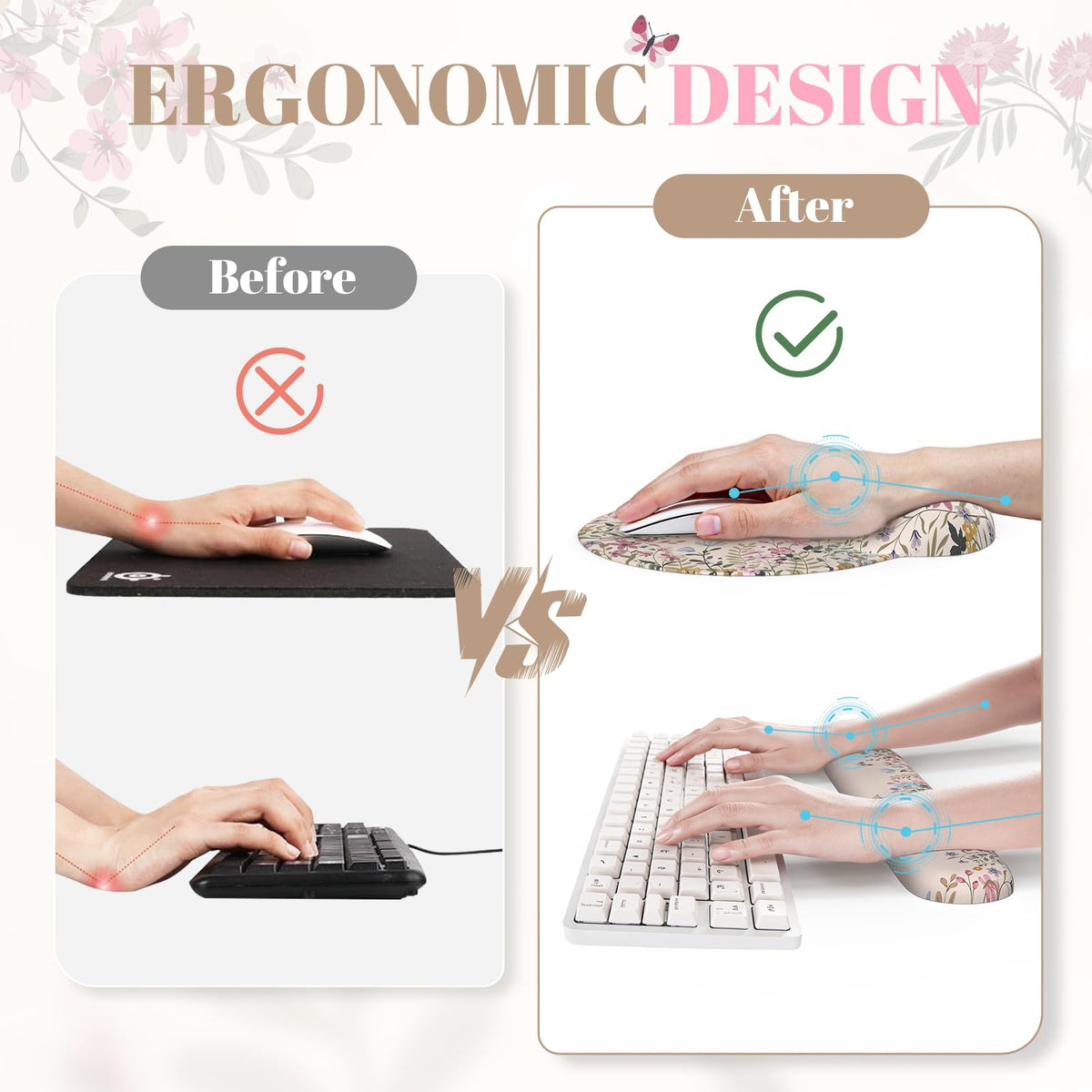 iCasso Beige Keyboard Mat 35.4"x15.7", Desk Protector for Workspace