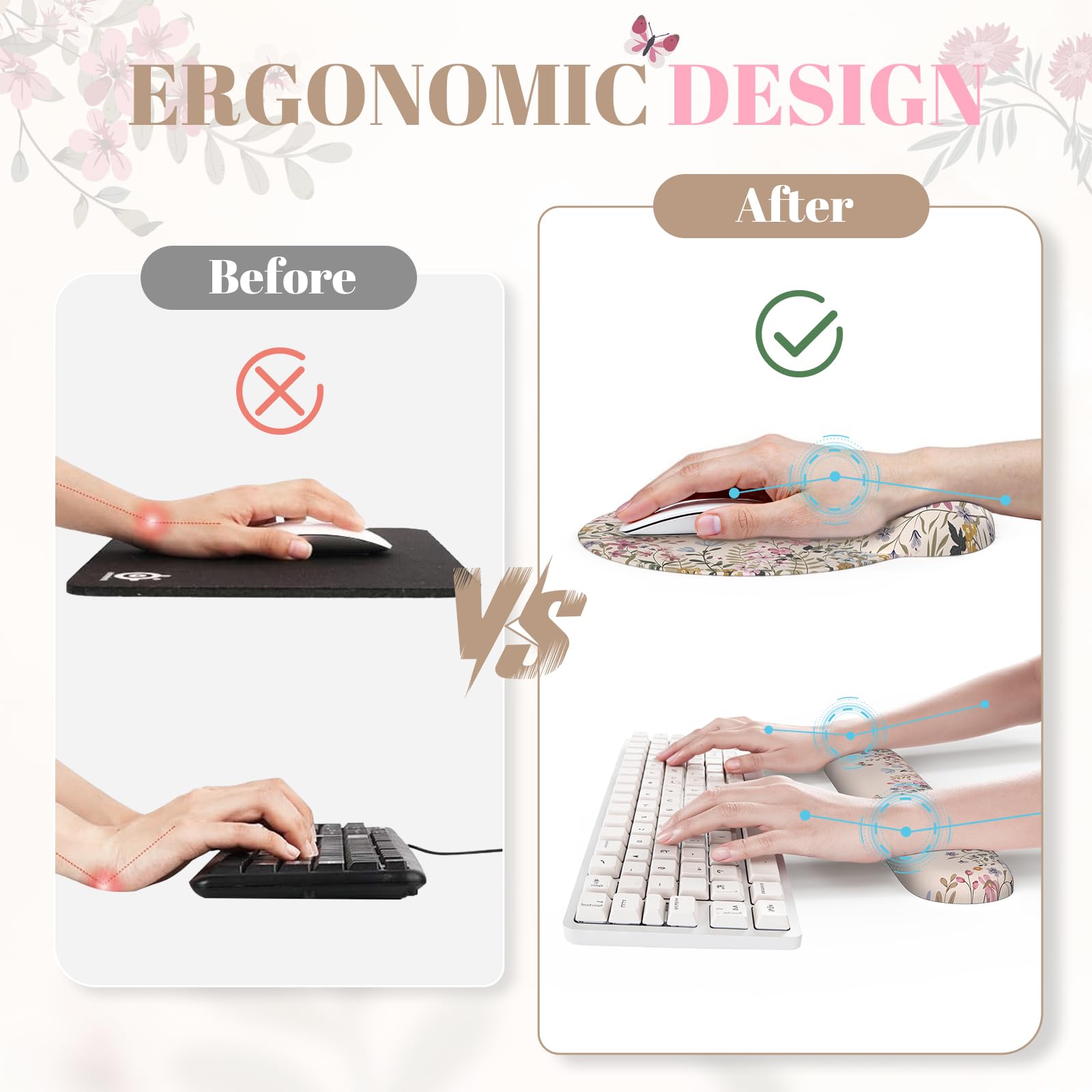 iCasso Beige Keyboard Mat 35.4"x15.7", Desk Protector for Workspace