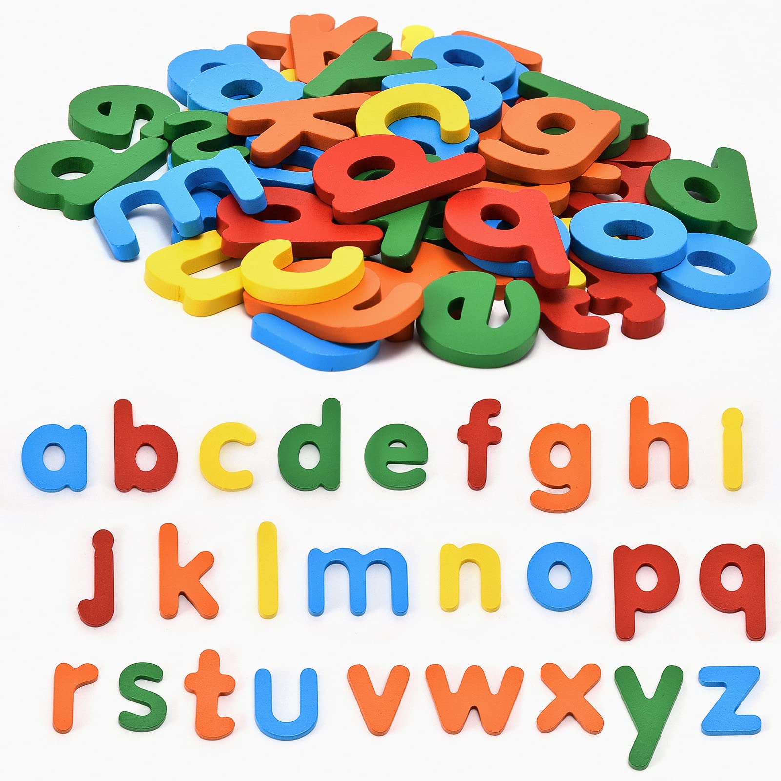 Atoylink Wooden Spell Learning Toys for 2 3 4 5 Year Old Kids Match Letter Spelling Game Board &