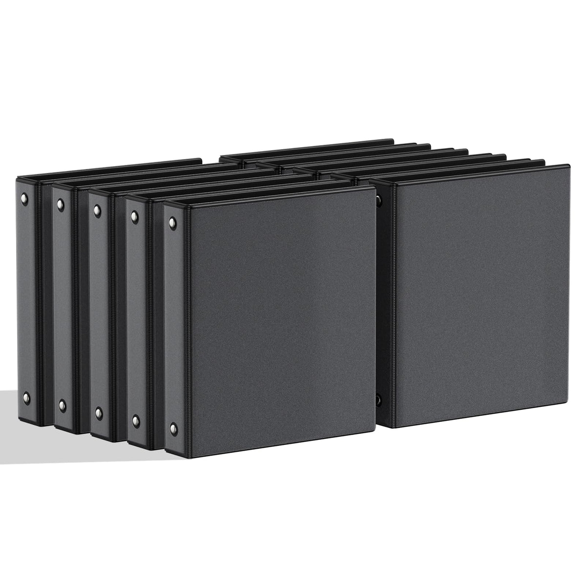 SUNEE 1 Inch Binders 3 Ring 10 Pack Bulk, PVC-Free Clear View 1" Binders (Fits 8.5x11 Inches) for