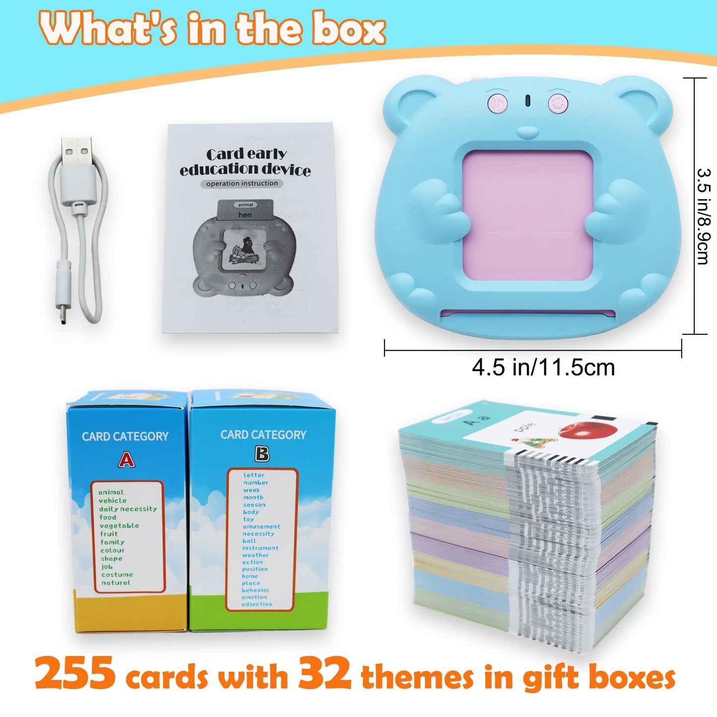 MAYAPHILOS English and French Talking Flash Cards with 510 Sight Words