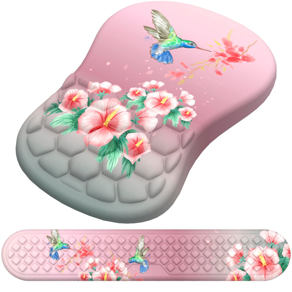 Laokiiy Mouse Pad with Wrist Rest & Keyboard Wrist Rest, Memory Foam