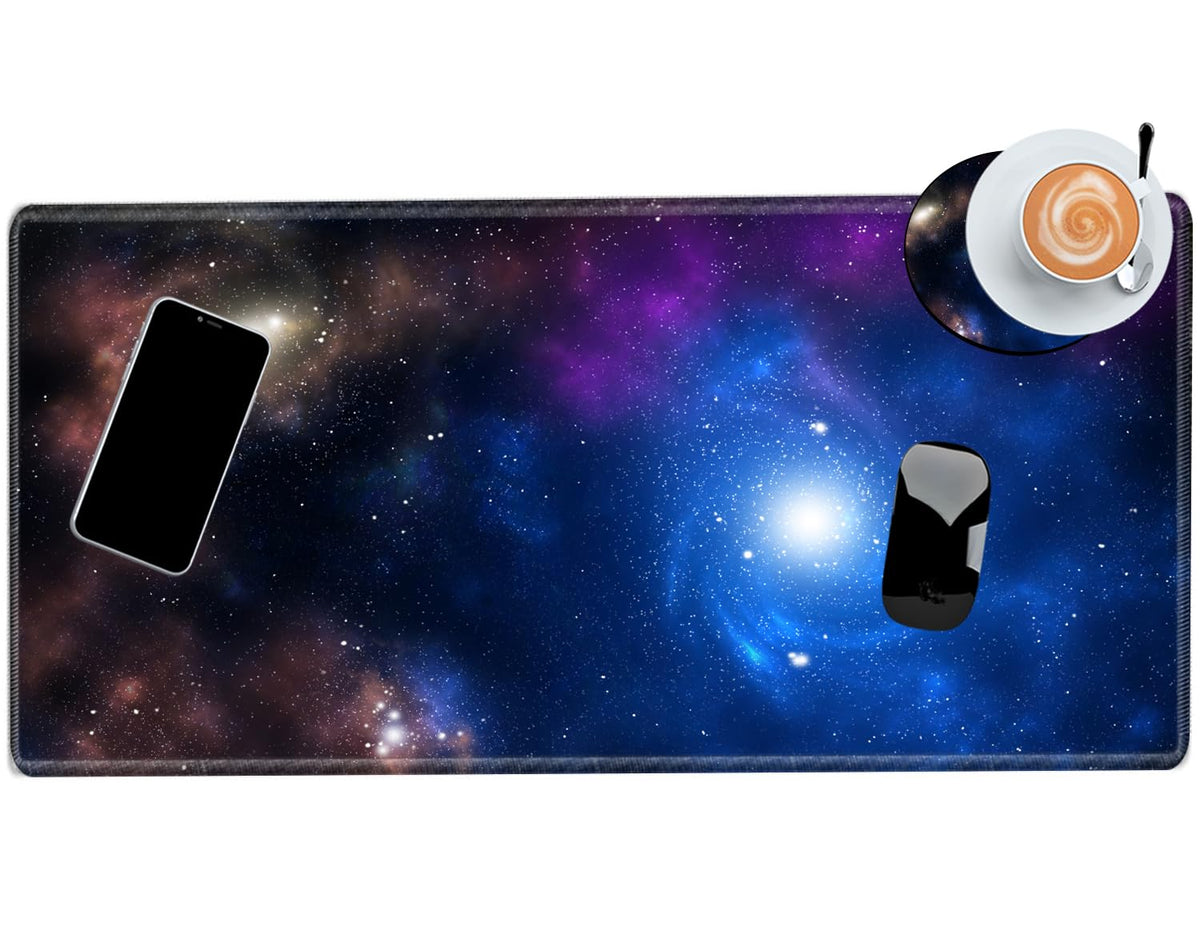 Galaxy Mouse Pad XXL Large Space Mousepad 24x12 Desk Mat Gaming Desk Pad Long Big Computer Mat