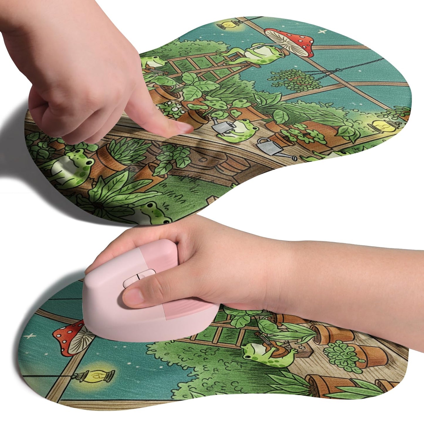 Armanza Ergonomic Joint Wrist Support Mouse Pad with Memory Foam Cushion Massage Bump, Carpal