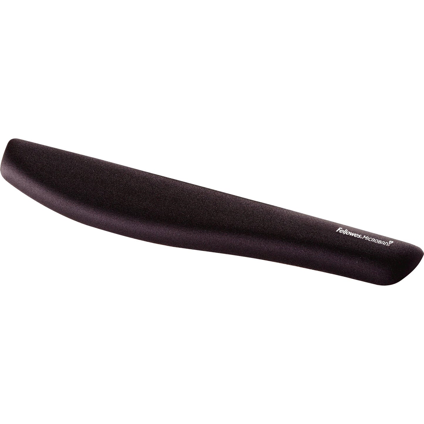 Fellowes PlushTouch Foam Keyboard Wrist Rest with MICROBAN - Black (9252101)