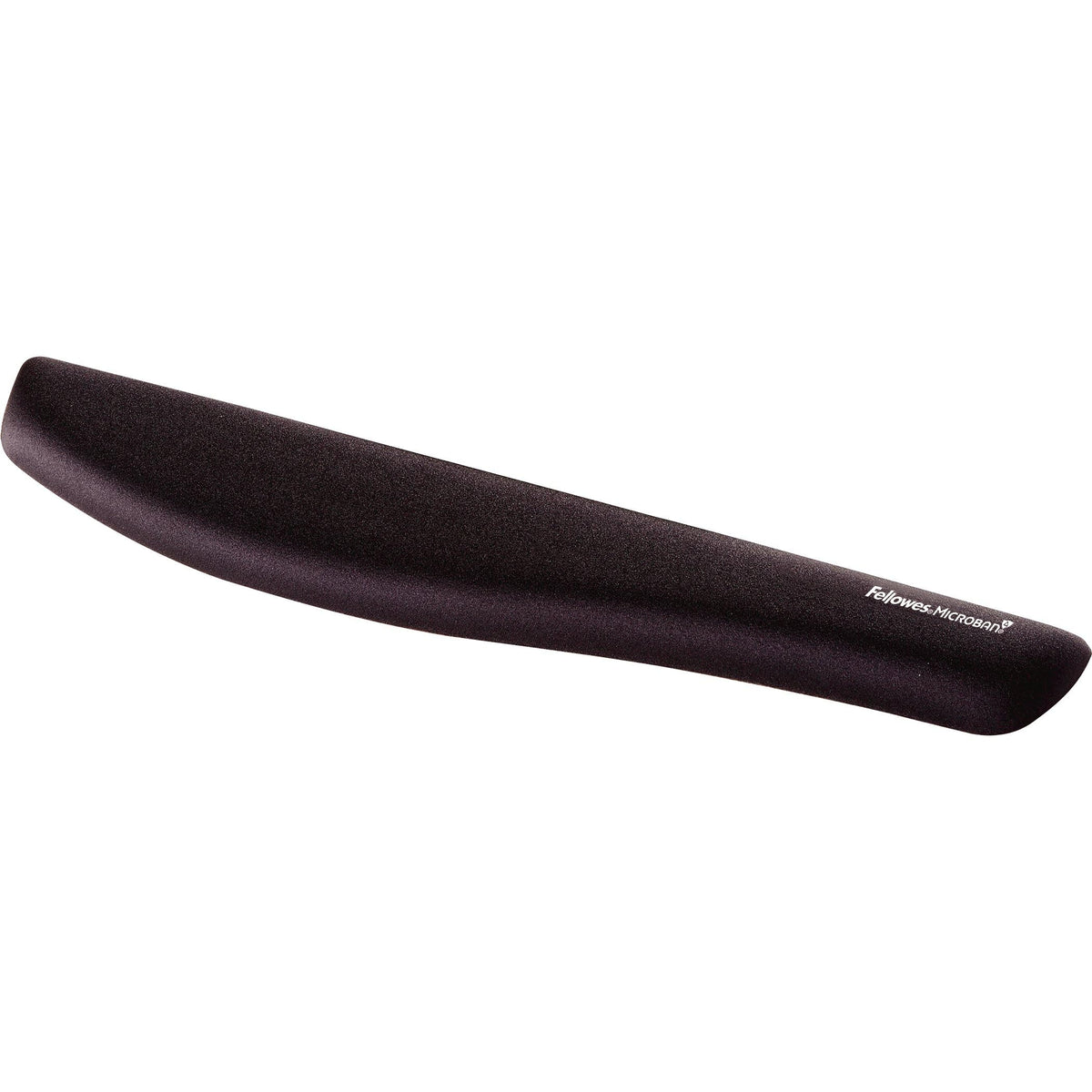 Fellowes PlushTouch Foam Keyboard Wrist Rest with MICROBAN - Black (9252101)