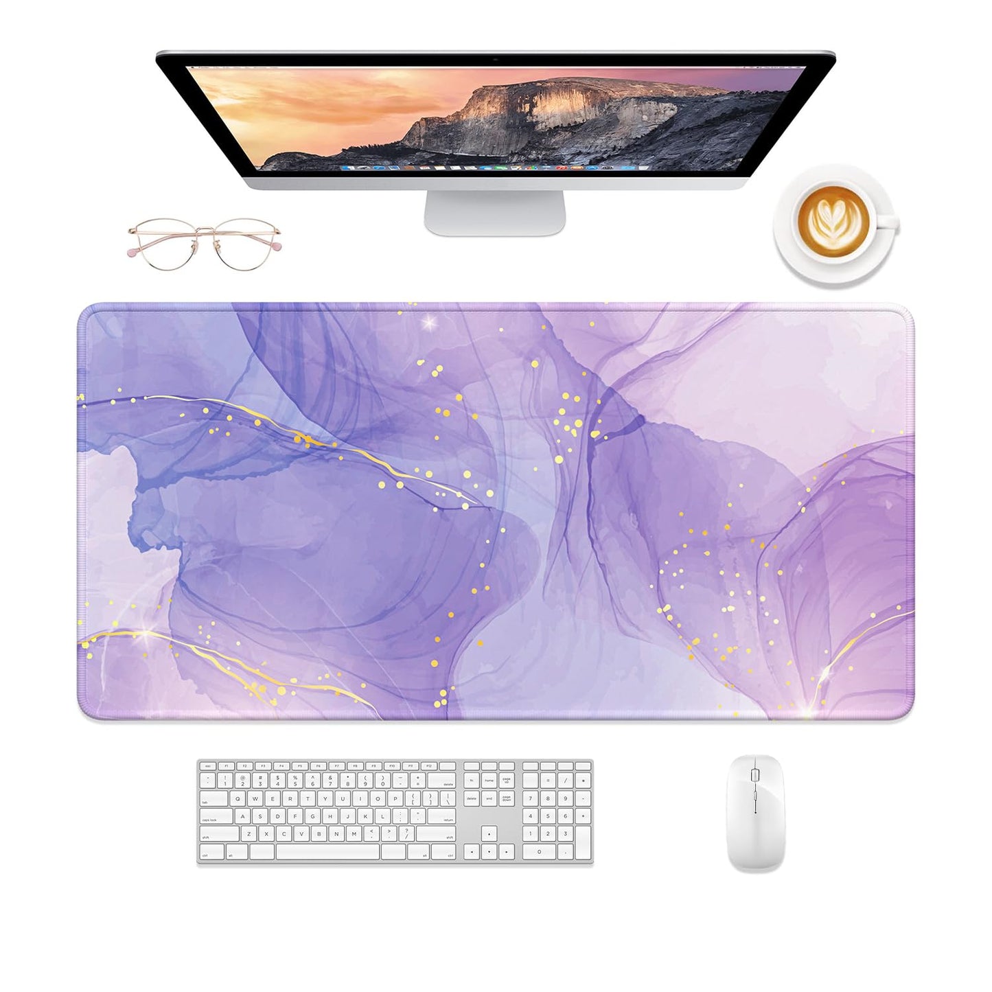 Desk Mat, 32" x 16" XXL Extended Large Gaming Mouse Pad, Desktop Decor Desk Pad, Cute Men Women