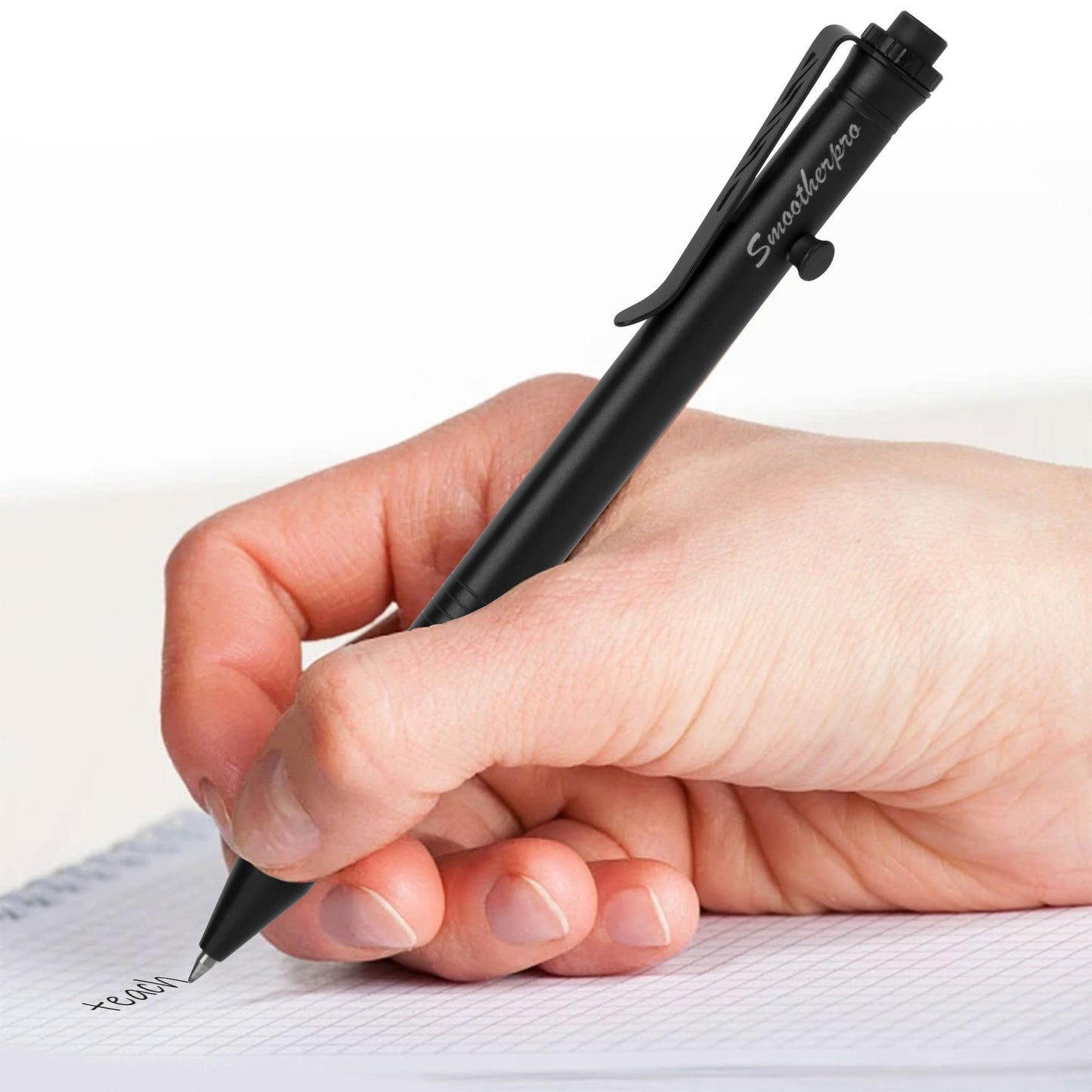 SMOOTHERPRO Stainless Steel Bolt Action Pen Compatible with Pilot G2 Refill