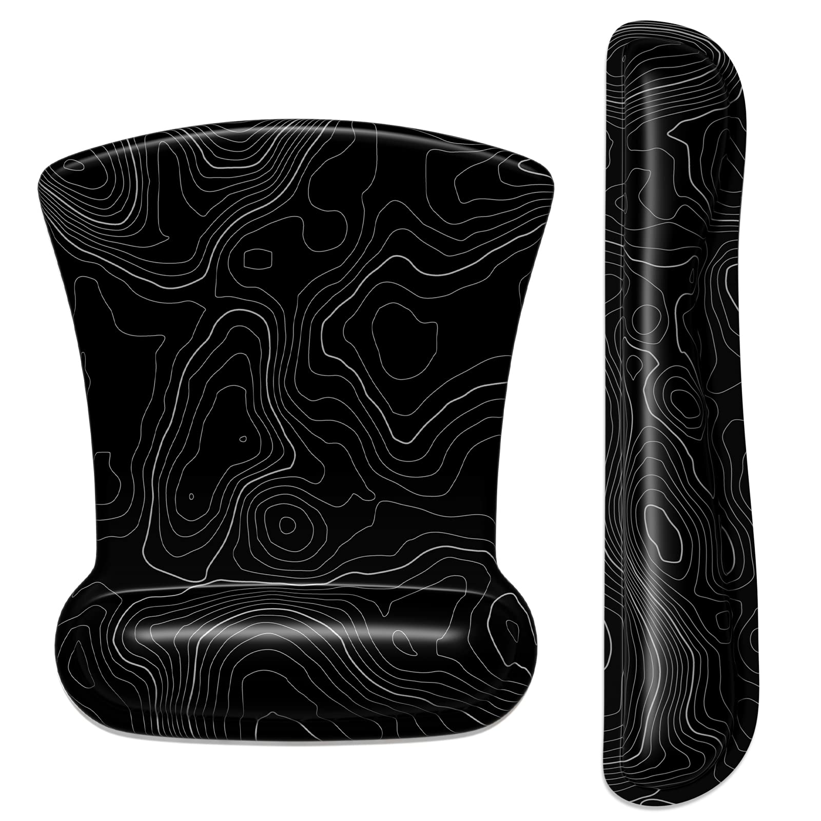 ITNRSIIET Mouse Pad Wrist Support Keyboard Wrist Rest Pad Ergonomic Mousepad Non-Slip Memory Foam