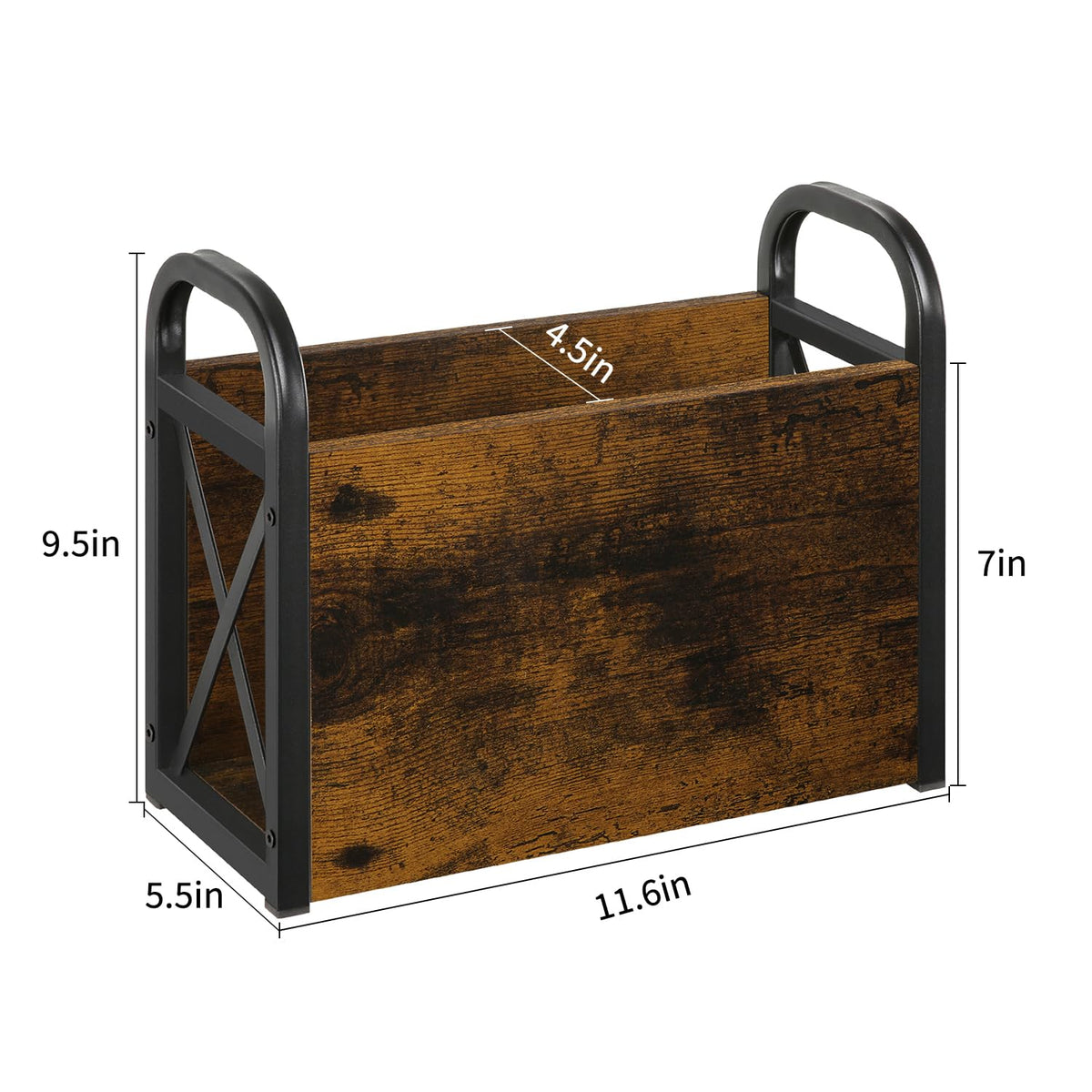 YINMIT Magazine Holder, Magazine Rack Floor, Magazine Storage Basket, Folder Organizer Bin for