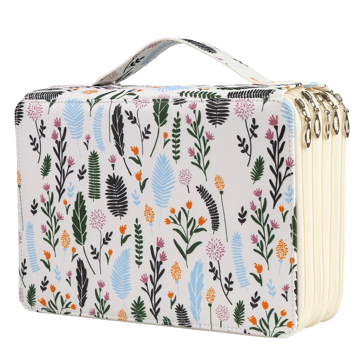 Lbxgap 250 Slots Colored Pencil Case Organizer, 5 Layer Bag