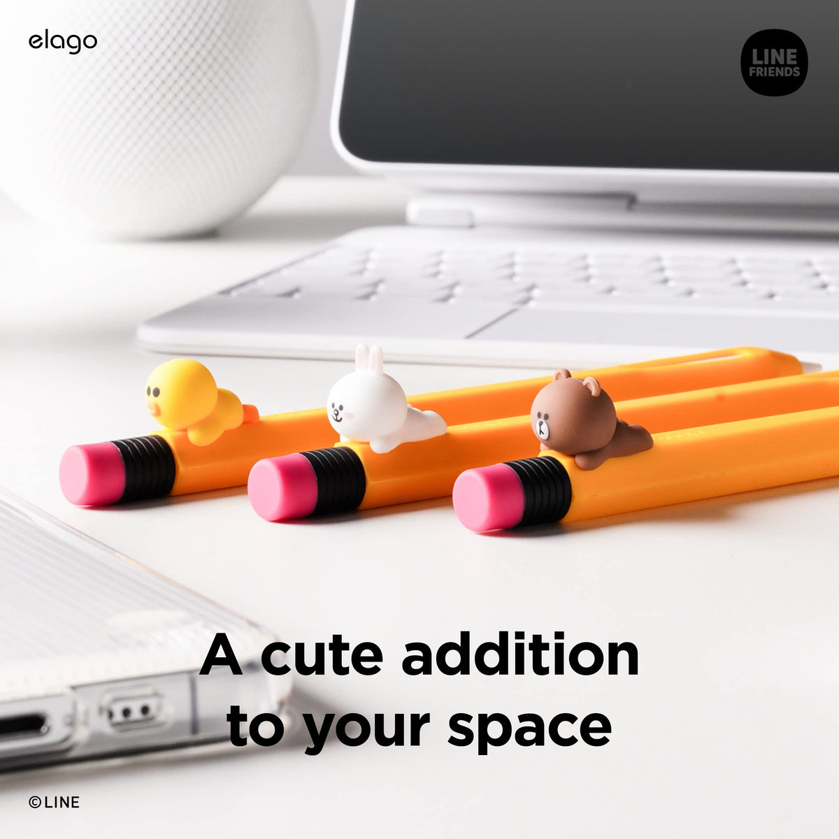 elago | LINE Friends Case for Apple Pencil Pro & 2nd Gen