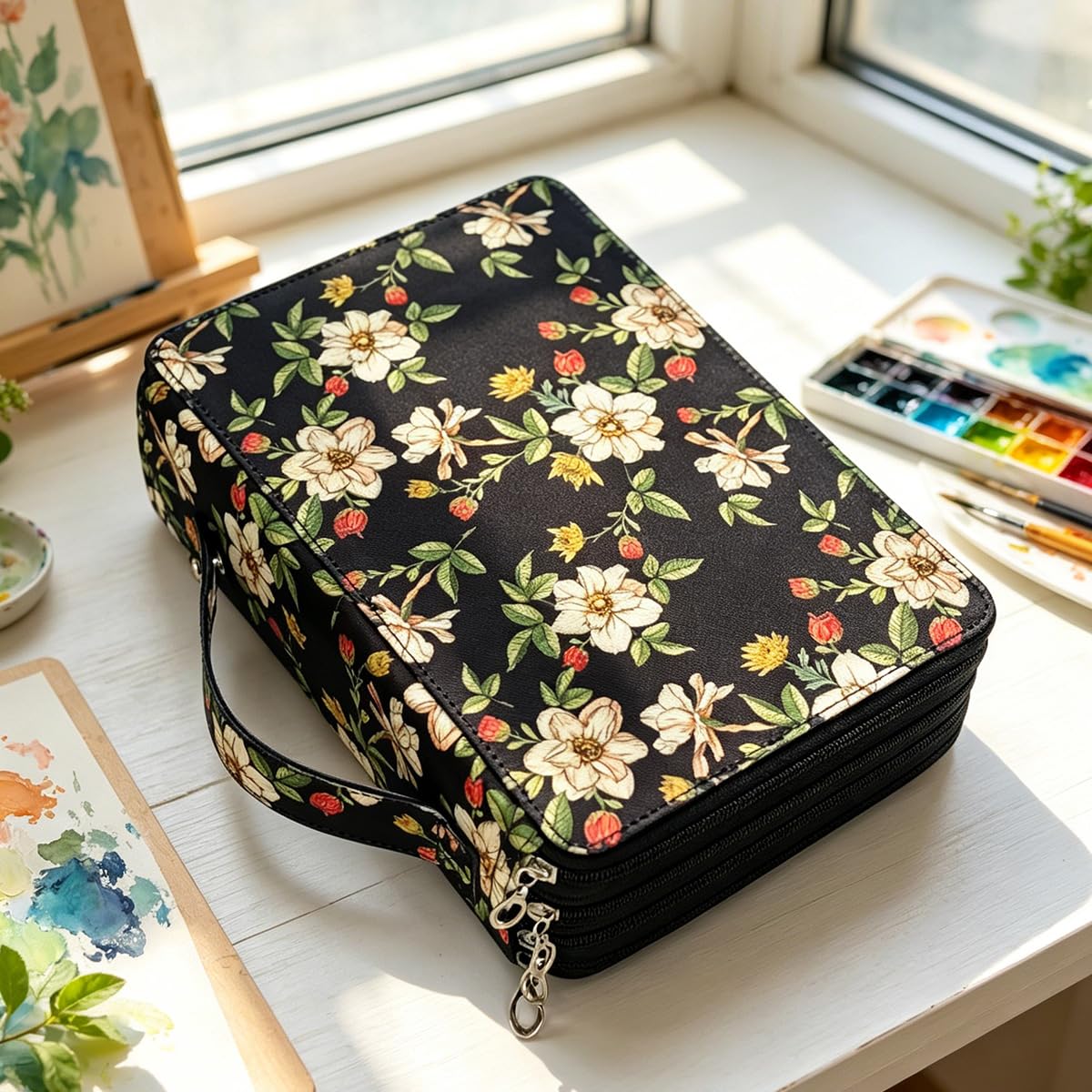 YOUNGCOL 200 Slots Colored Pencil Case Color Pencil Organizer Storage Large Capacity Pencil Case