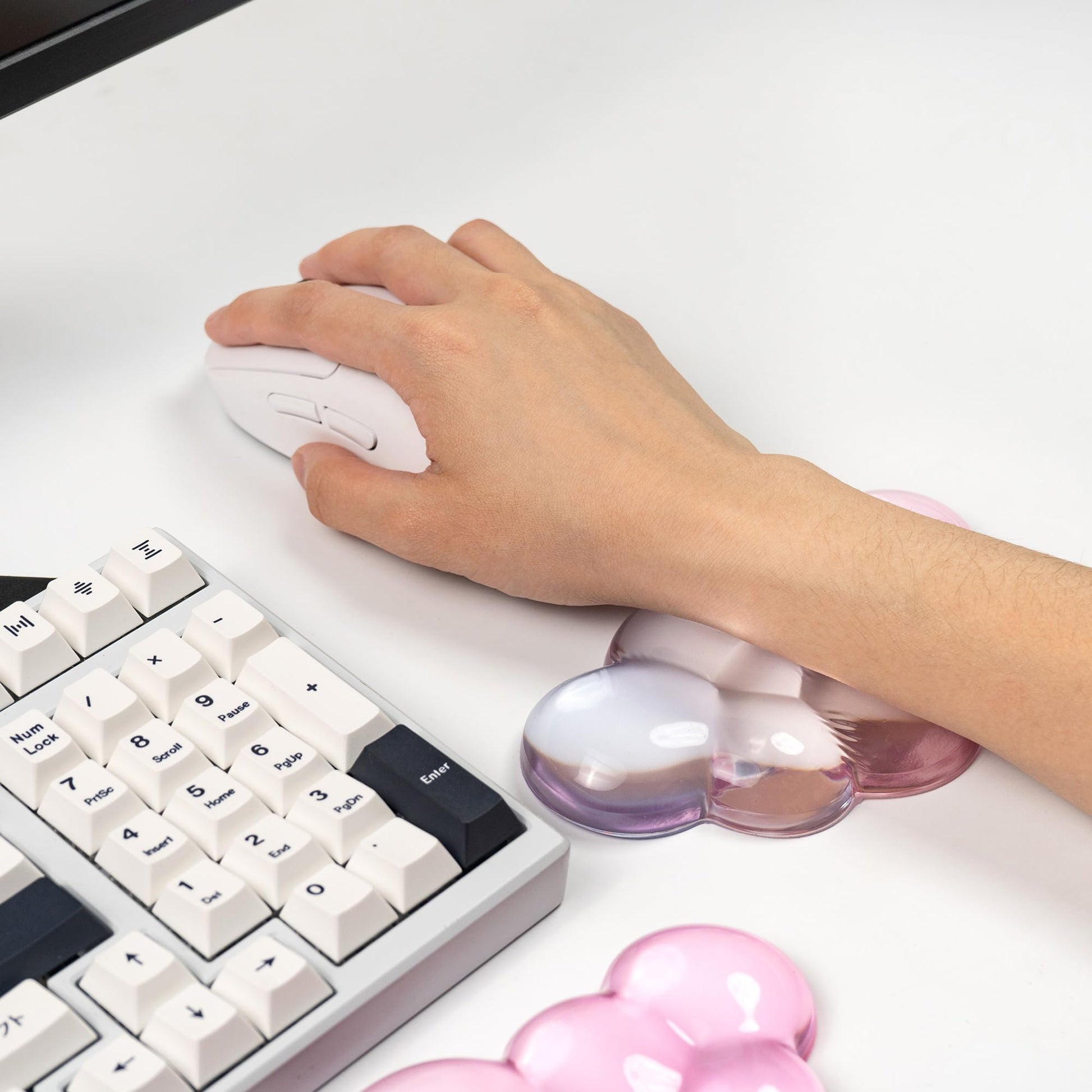 Gel Keyboard and Mouse Wrist Rest, Cloud Wrist Pad for Computer Keyboard