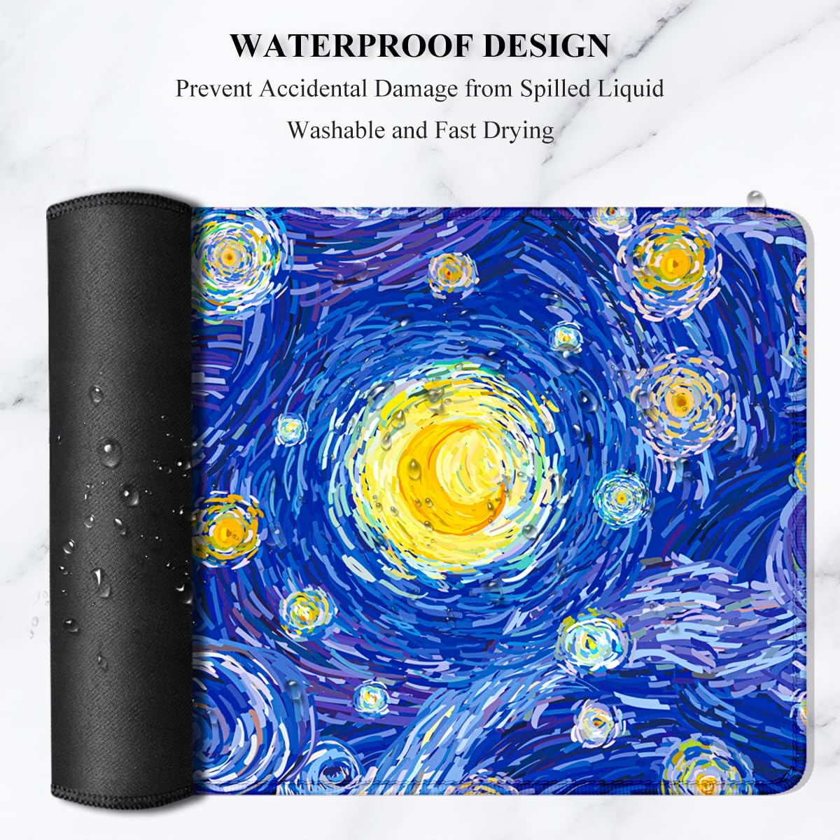 Auhoahsil Desk Mouse Pad, Large Gaming Mousepad, XXL Desk Pad, Extended Long Superior Micro-Weave