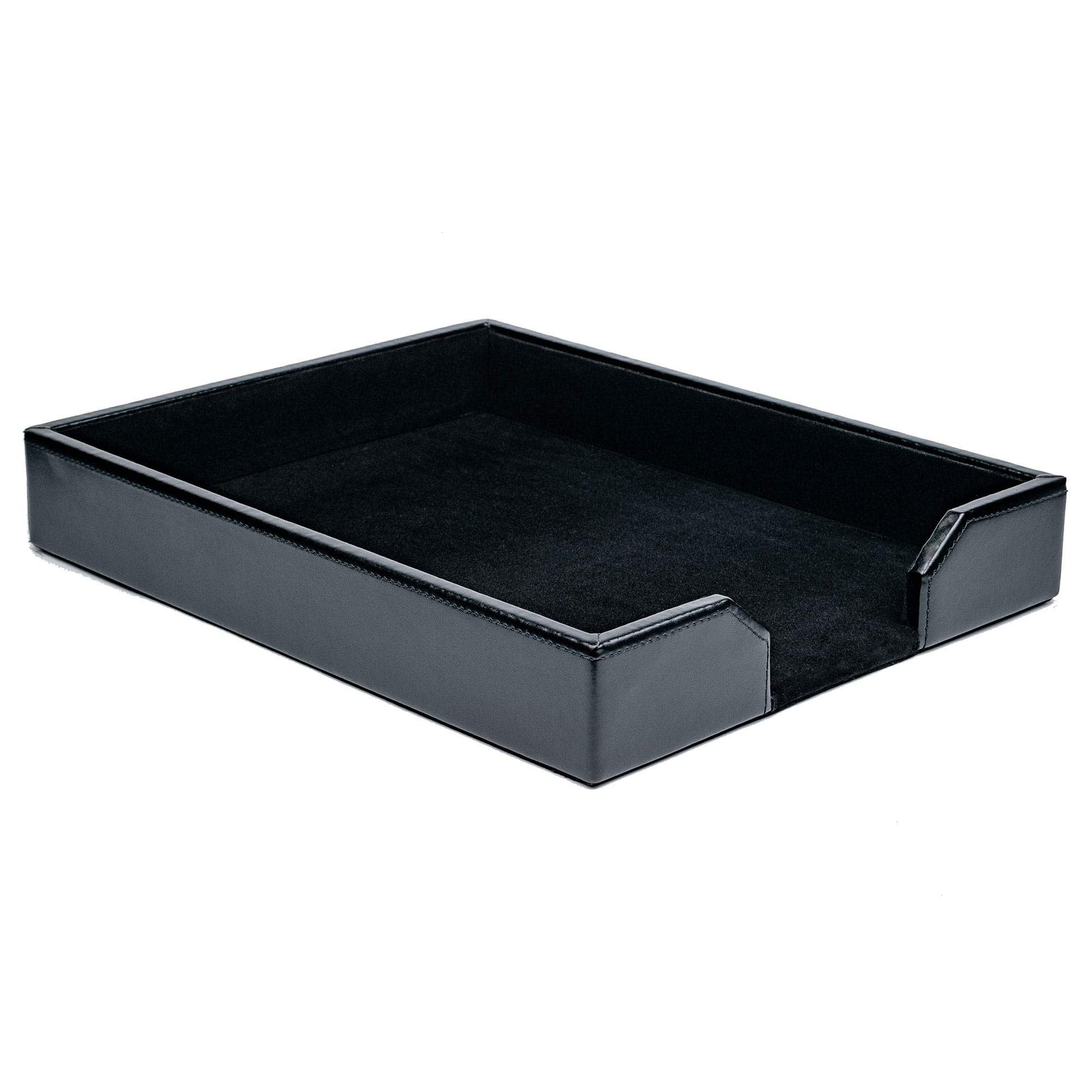 Dacasso Bonded Leather Desktop Tray Luxury Letter Holder & Paper Organizer for Desk, 13.5in x