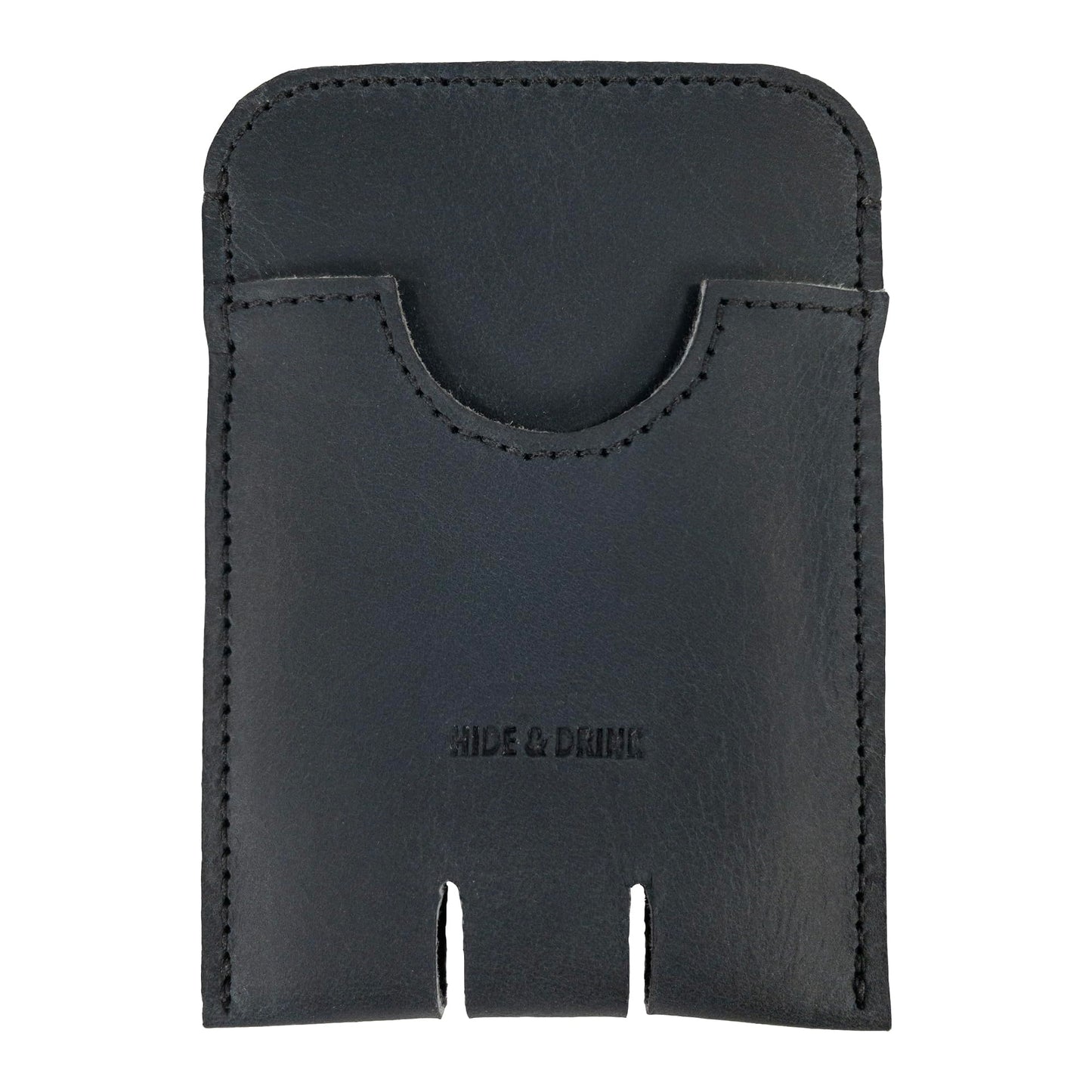 Hide & Drink, Business Push Card Holder, Minimalist Cash Organizer Handmade from Full Grain Leather