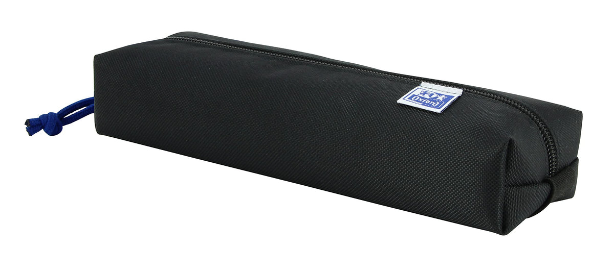 Oxford - Rectangular pencil case, kangoo with rubber, 22 cm, black