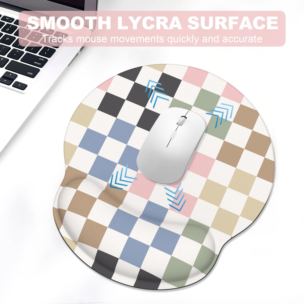 Ergonomic Mouse Pad with Wrist Rest and Keyboard Wrist Rest, Mousepad