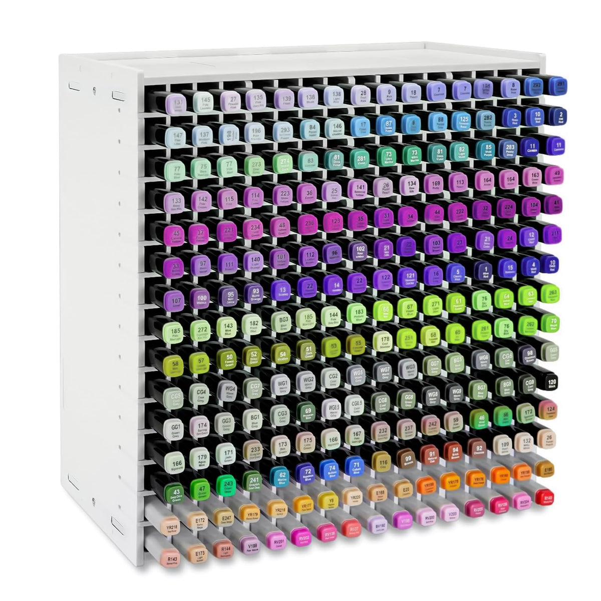 Yrangee Marker Organizer,240 Slots Marker Storage Organizer with Divider