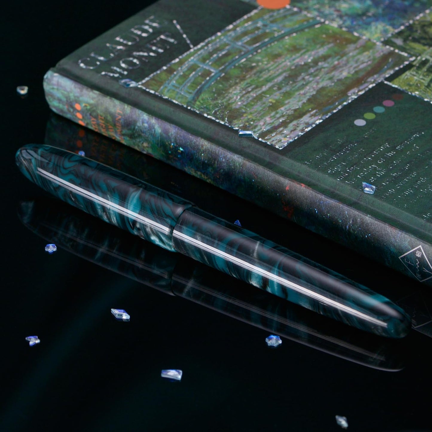 Asvine C80 Fountain Pen #8 Extra Fine Nib Large Handcraft Pen with Converter Pen Box Collection Set